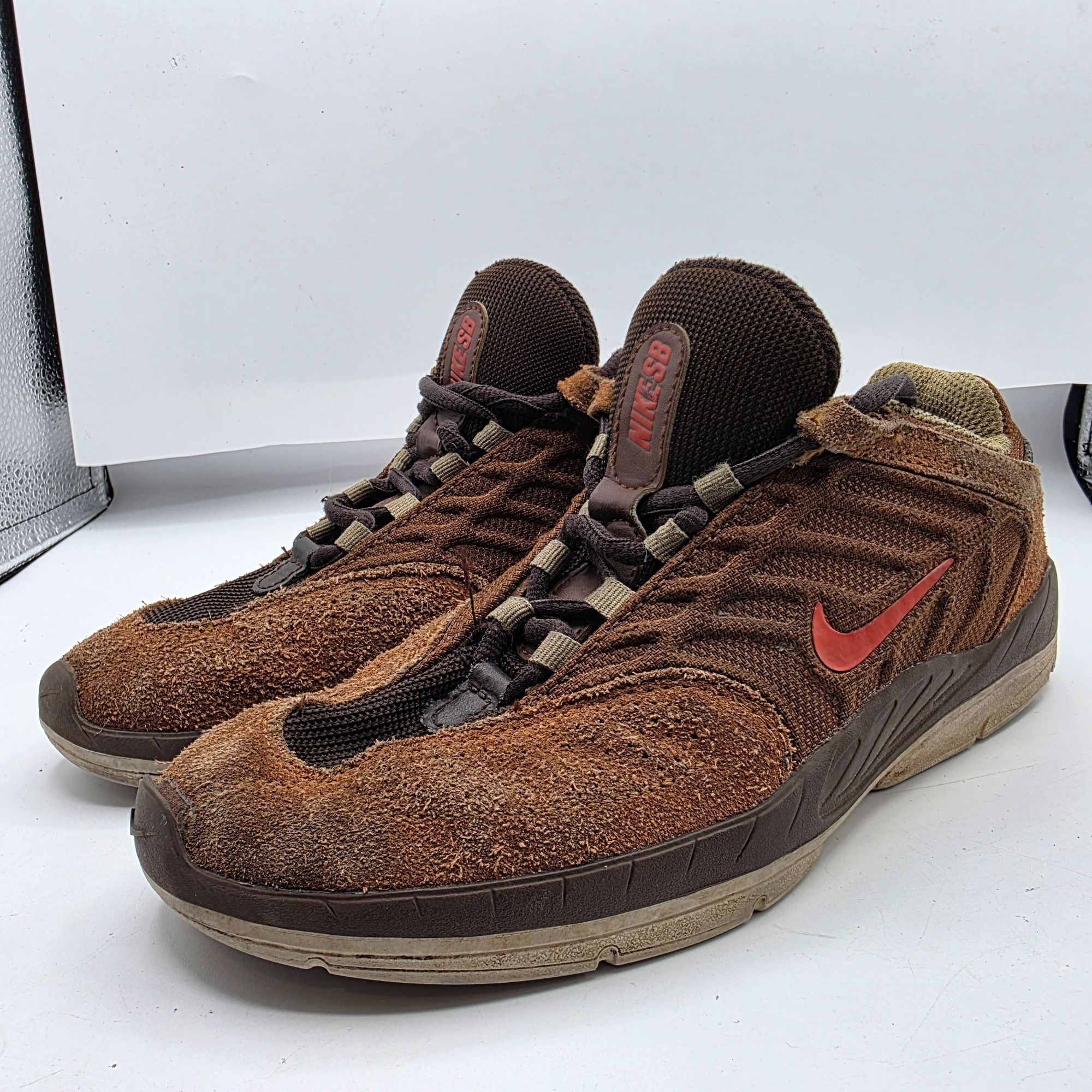 Nike Nike SB Vertebrae Brown Cacao Wow Dragon Red Mens Shoes Size Size US 6.5 / EU 39-40 - 3 Thumbnail