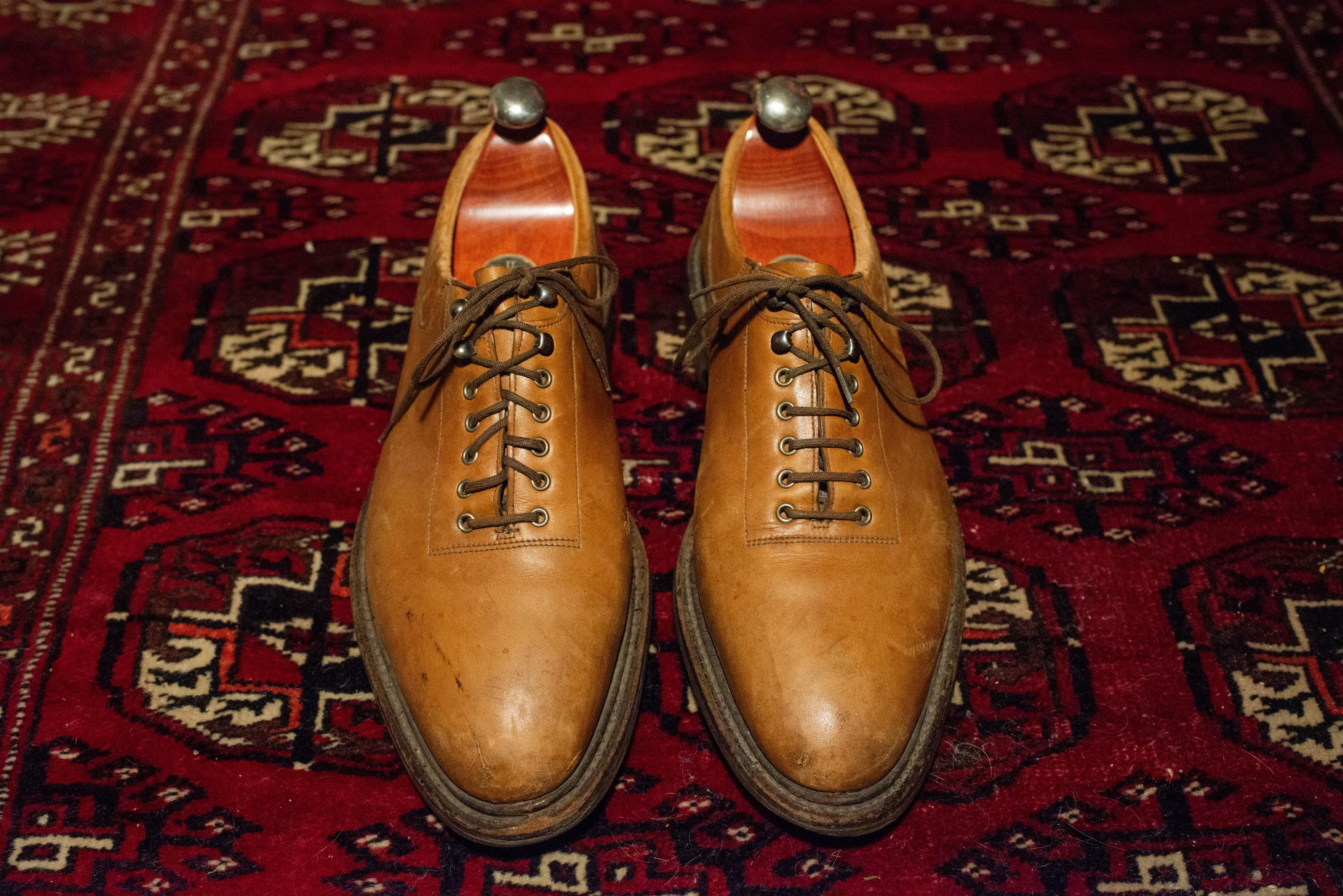 John Lobb John Lobb Almond Toed Derby Shoes w/ Trees Size US 10.5 / EU 43-44 - 1 Thumbnail