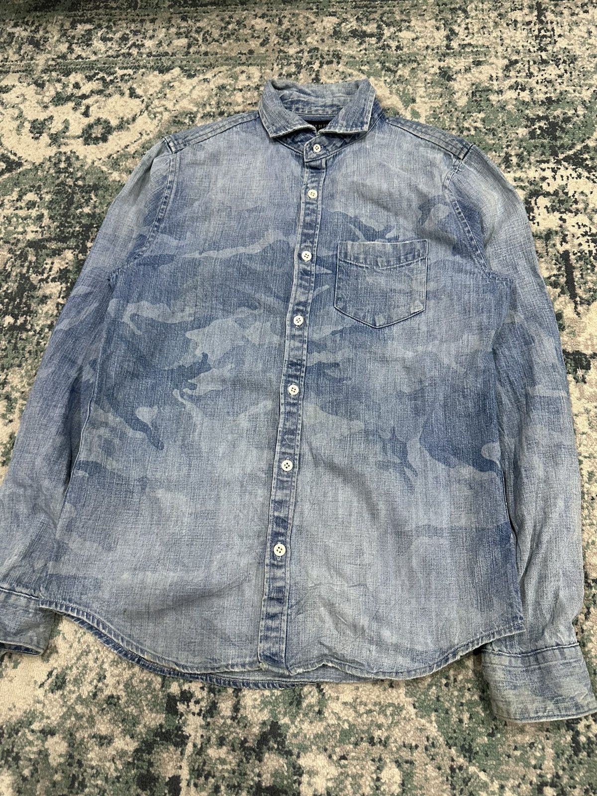 GOSTAR DE FUGA Gostar De Fuga Acid Wash Camo Button Up Shirt Size US S / EU 44-46 / 1 - 8 Thumbnail