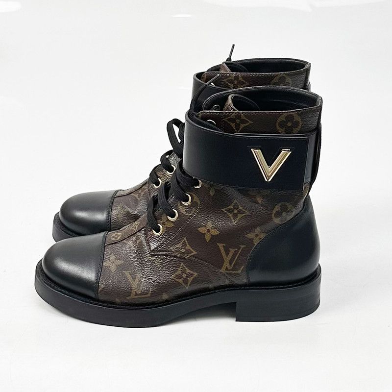 Louis Vuitton Wonderland Monogram Brown Martin Boots 0079
