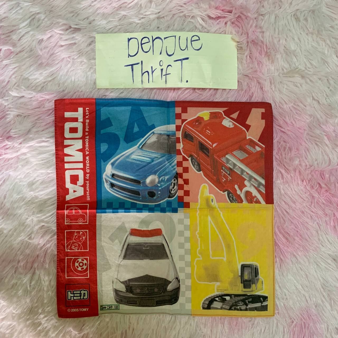 Japanese Brand × Vintage Vintage Tomica 2005 Tomy Handkerchief Bandana Size ONE SIZE - 1 Thumbnail