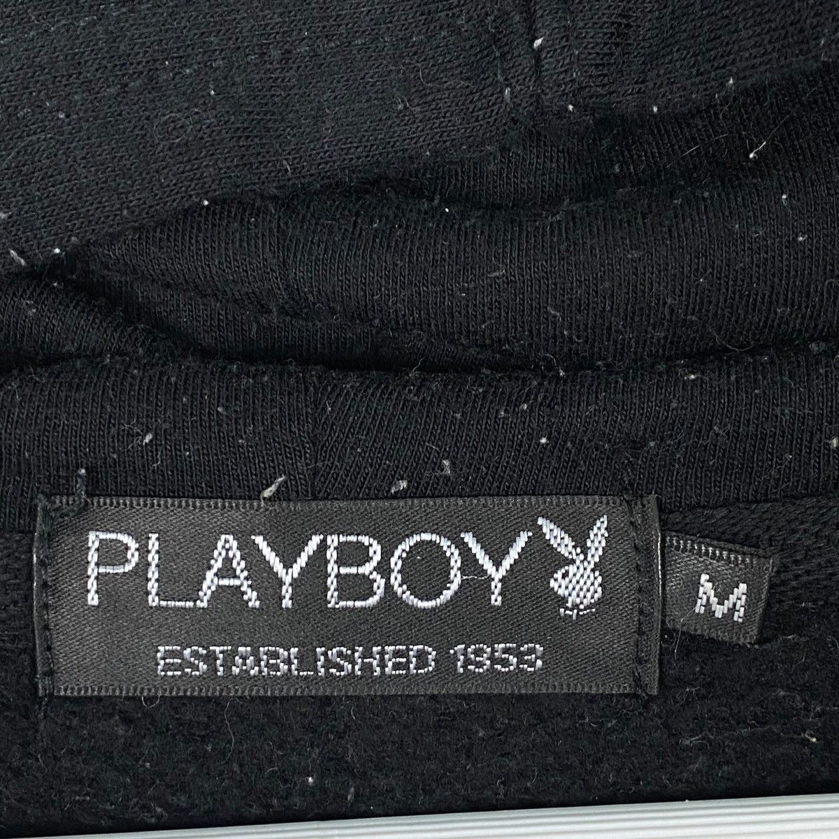 Vintage Vintage Playboy Hoodie Sweater Black Big Logo Pullover SizeM Size US M / EU 48-50 / 2 - 5 Thumbnail