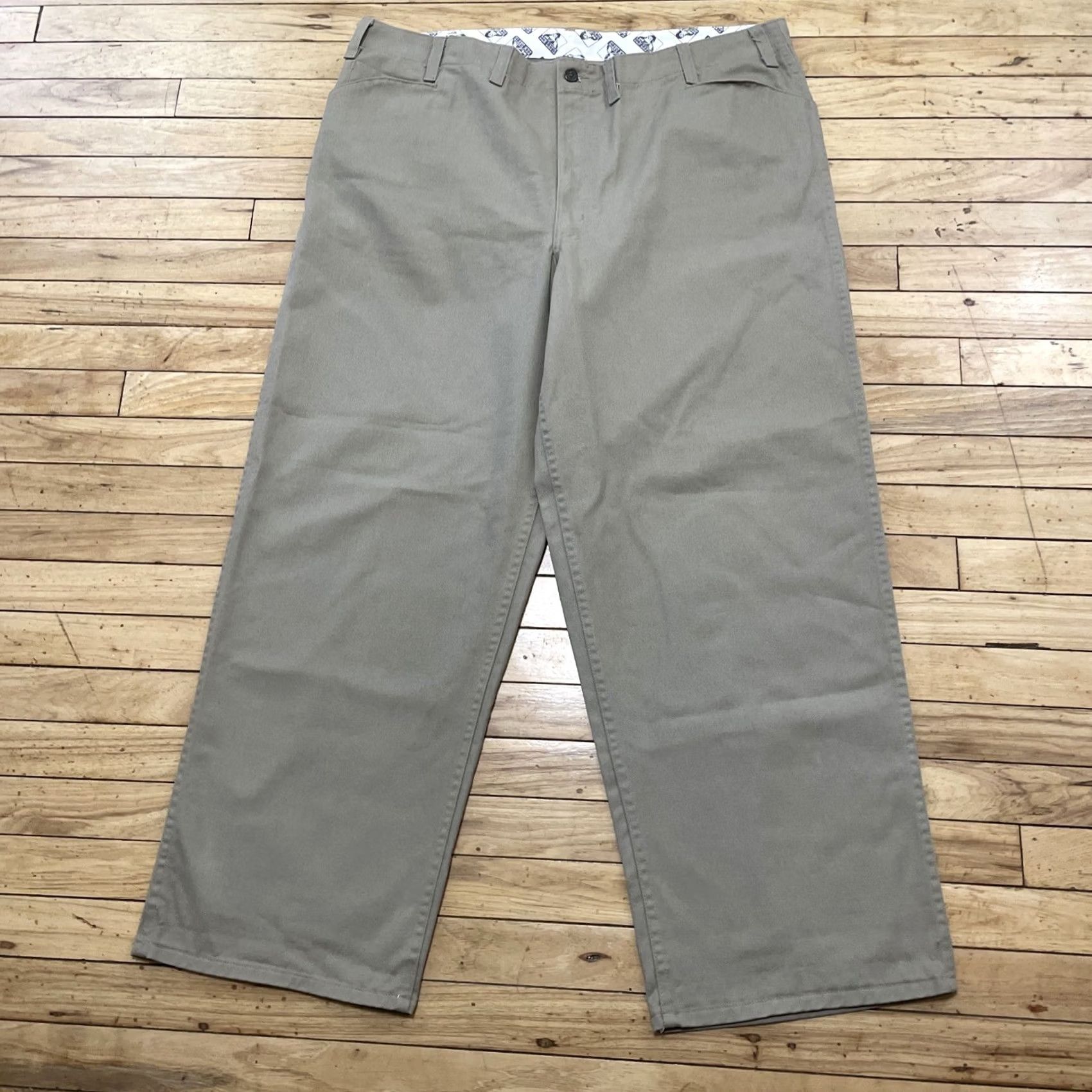 Ben Davis VINTAGE Ben Davis Gorilla Cut Pants Men 44x31 Workwear Pants Khaki Tan Wide-Leg Baggy 90s Chicano Skater Size US 44 / EU 60 - 5 Thumbnail