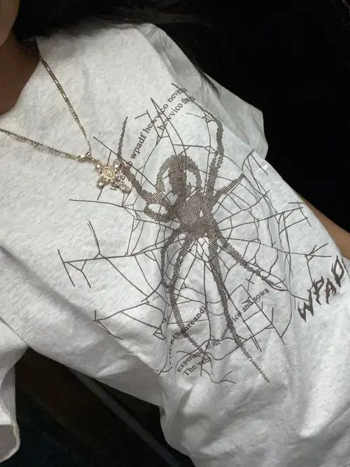 VIBE Spider T-shirt Top Graphic Print Hip Hop Harajuku style Size US L / EU 52-54 / 3 - 4 Thumbnail