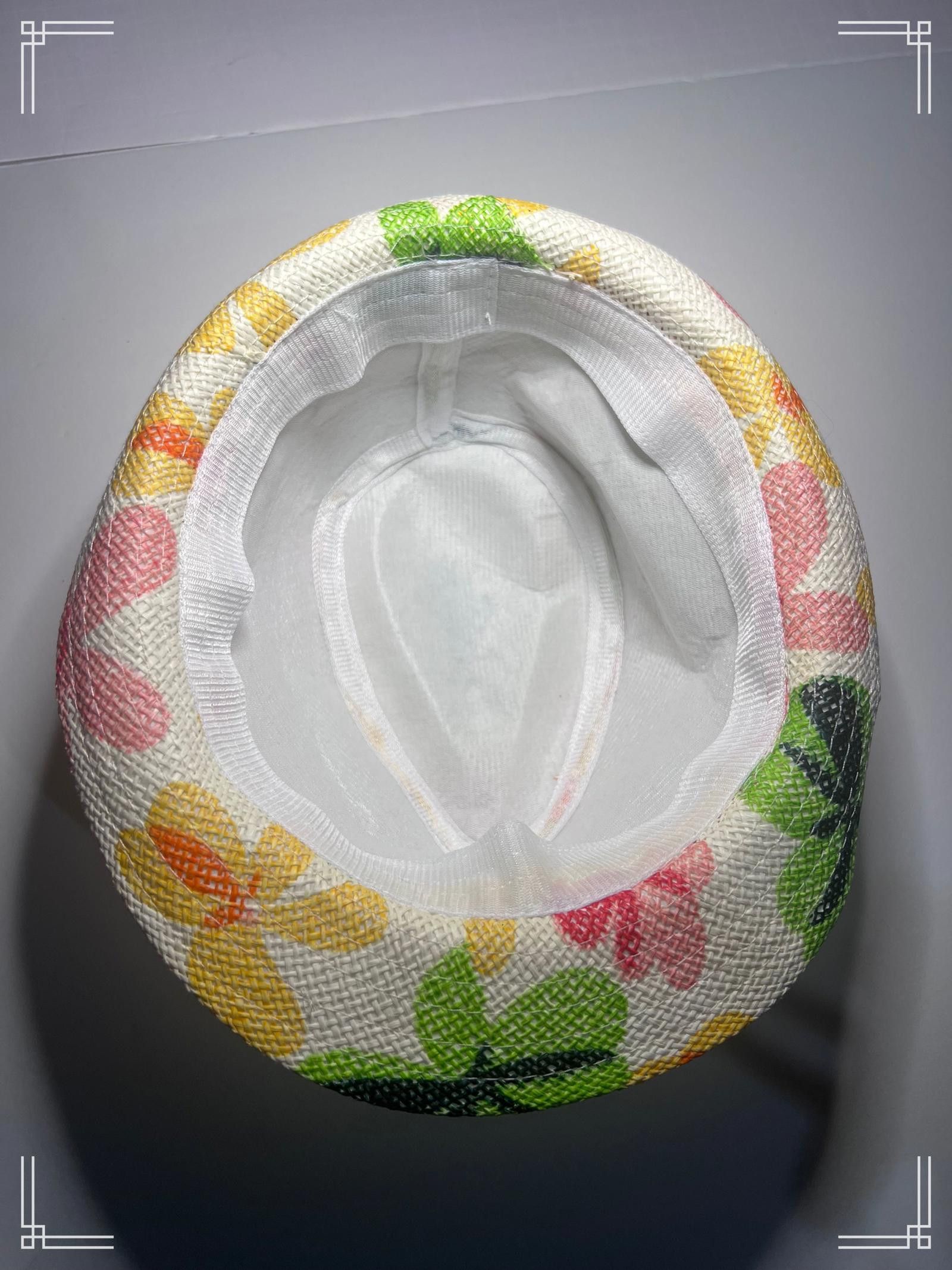 Designer Colorful Floral-Patterned Summer Bucket Hat Size ONE SIZE - 4 Thumbnail