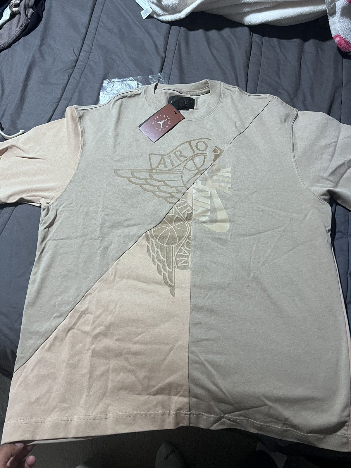 Jordan Brand × Nike × Travis Scott Travis Scott Cactus Jack X Jordan T shirt Size US L / EU 52-54 / 3 - 4 Thumbnail