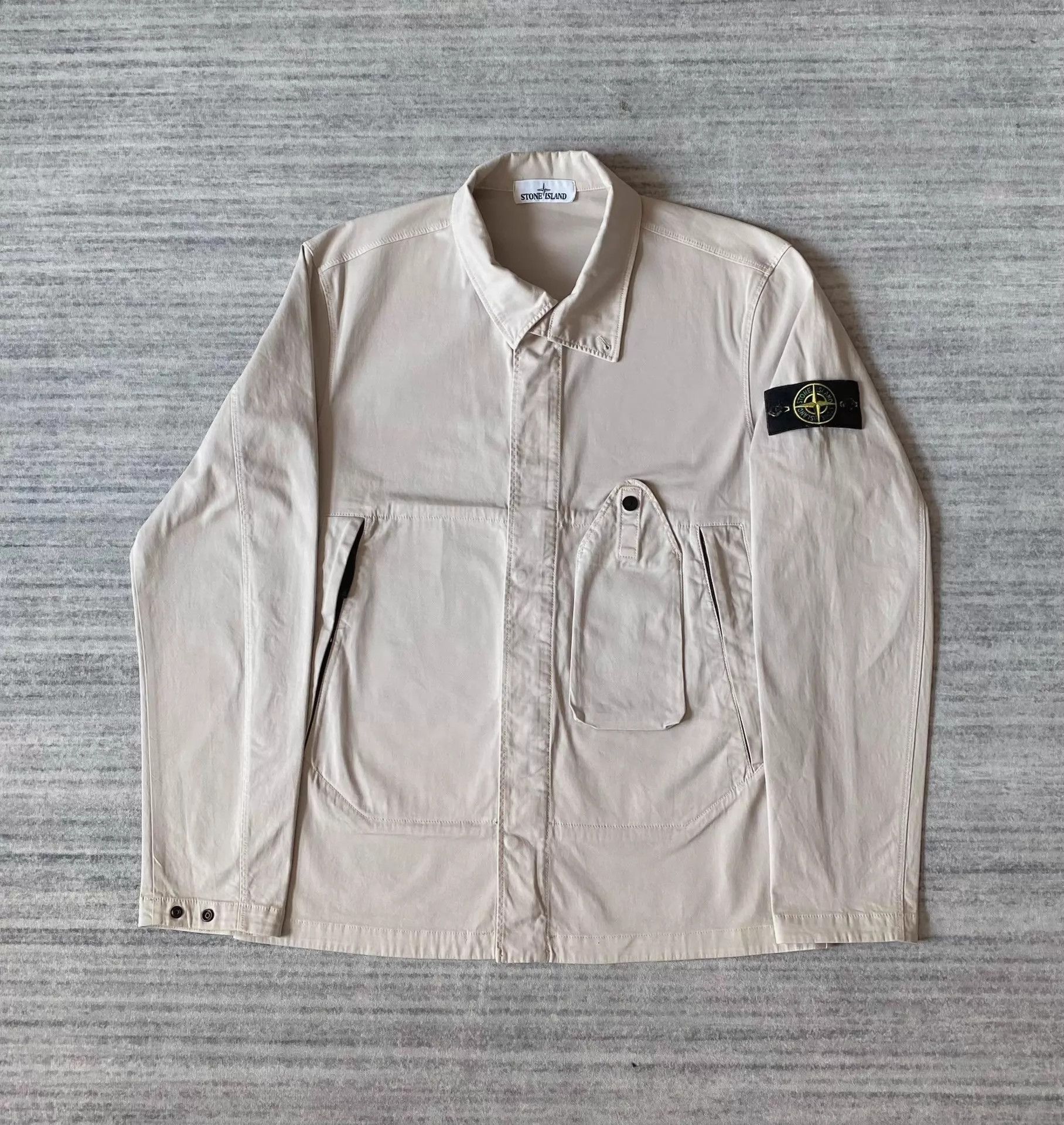 Stone Island Stone Island Flap Pocket Utility Jacket Cream L Size US L / EU 52-54 / 3 - 1 Thumbnail