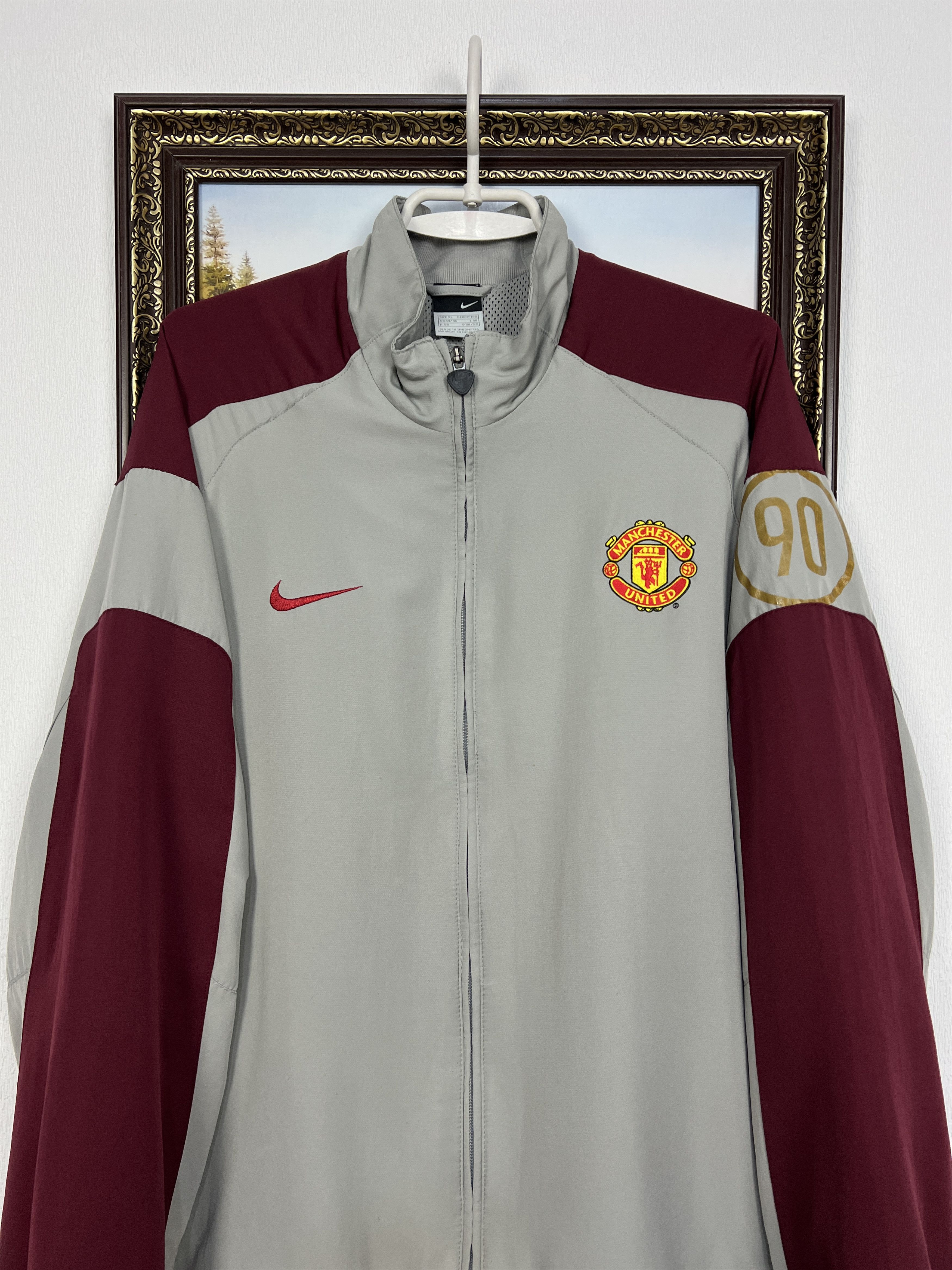 Nike Vintage Nike Manchester United Football Jacket Soccer Size US XL / EU 56 / 4 - 2 Thumbnail