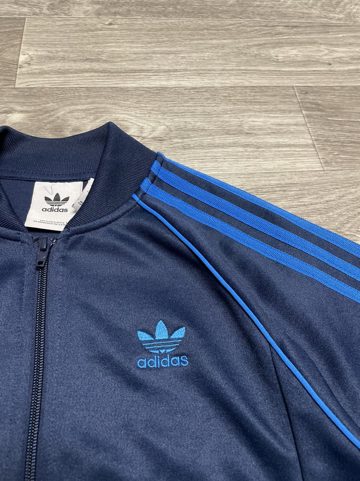 Adidas Vintage Adidas Fire Bird 3 Stripes Blue Track Jacket Y2K Size US S / EU 44-46 / 1 - 6 Thumbnail