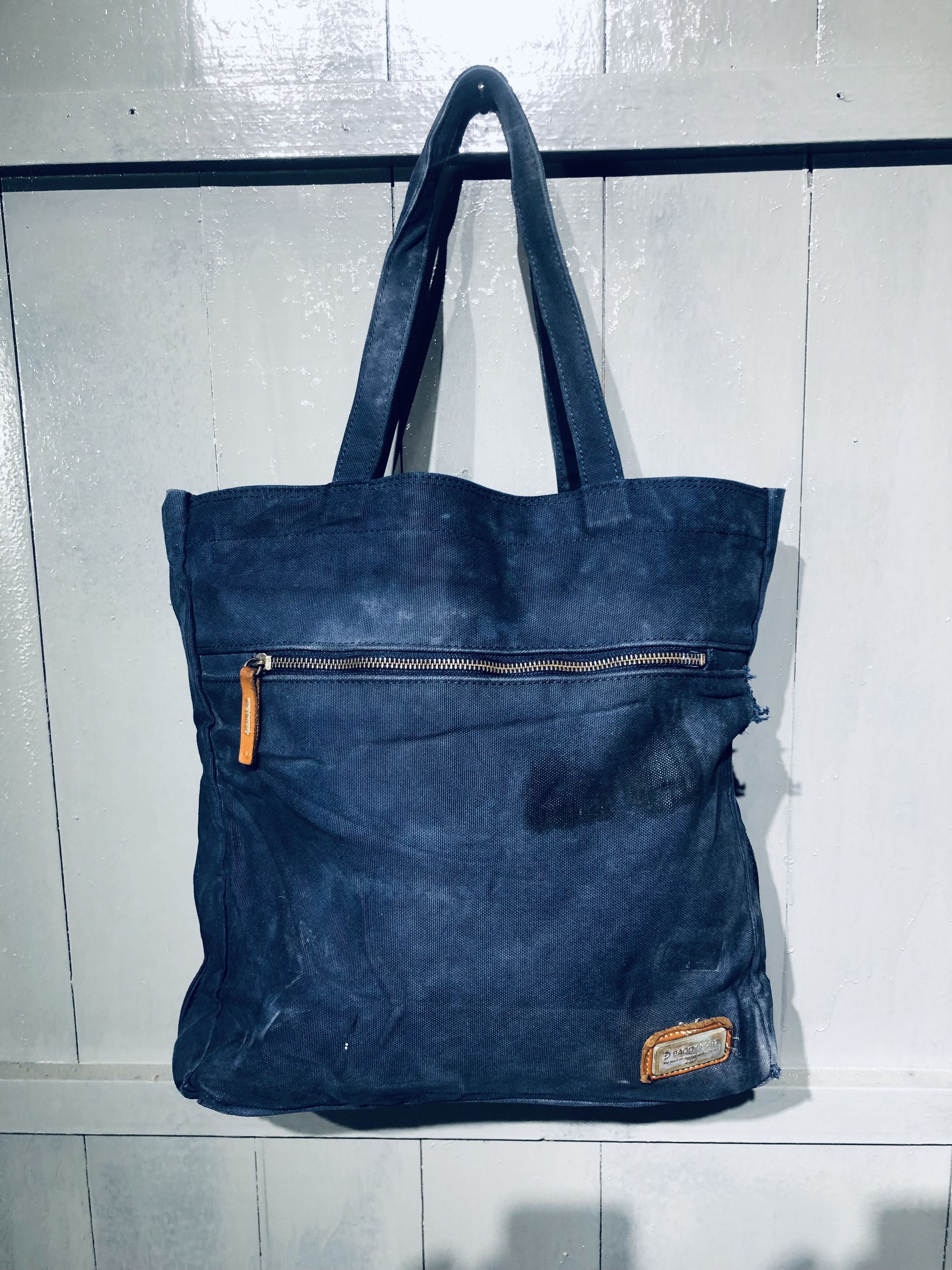 Canvas × Japanese Brand JAPANESE BAGGY PORT STYLE DISTRESSED TOTEBAG Size ONE SIZE - 13 Thumbnail