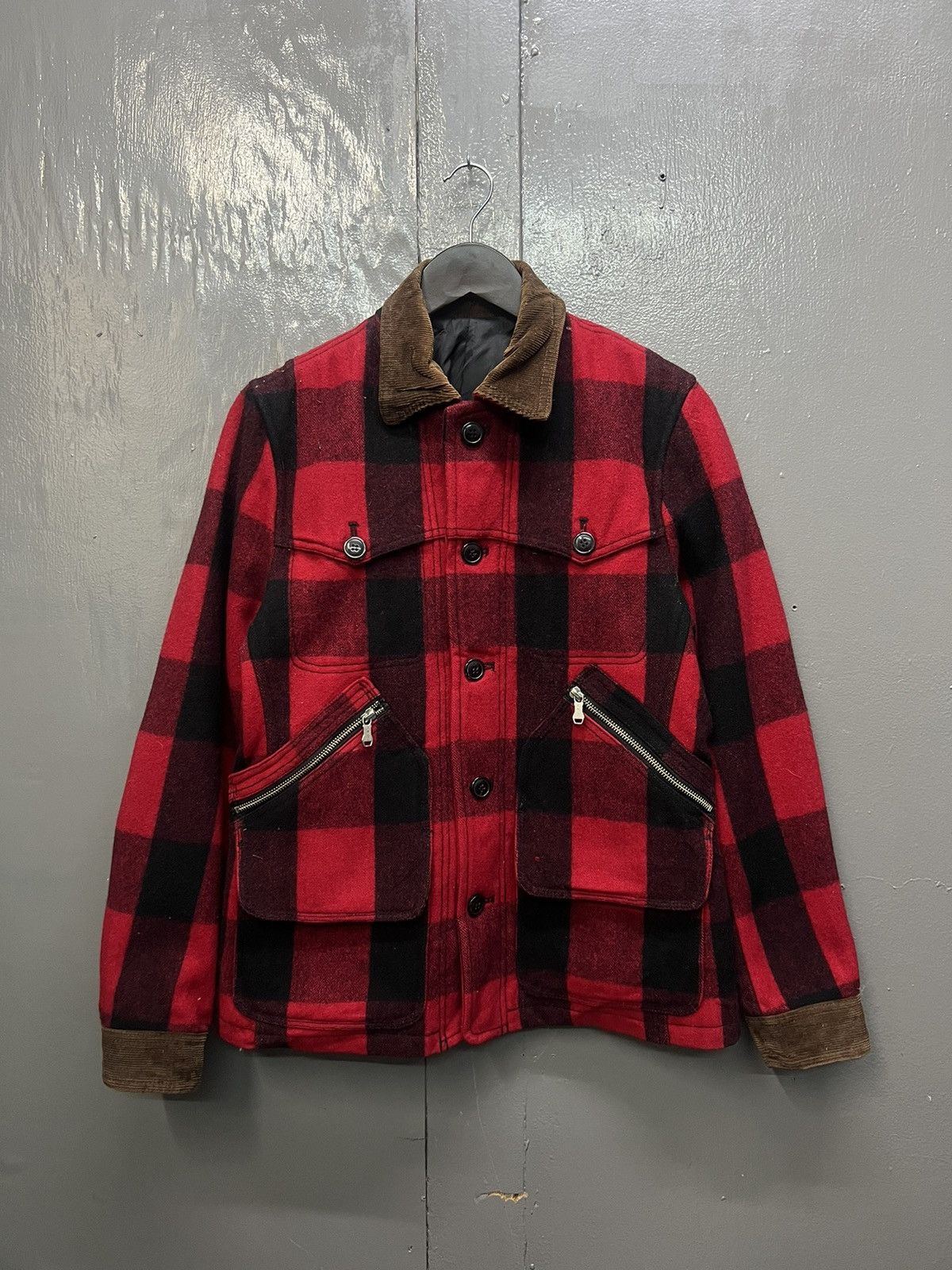 Japanese Brand Vintage TKMixpice Plaid Wool Jacket Size US S / EU 44-46 / 1 - 1 Thumbnail