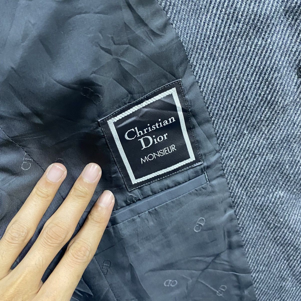 Christian Dior Monsieur 💥OFFER💥 Christian DIOR Monsieur Herringbone Wool Blazer Size 42L - 14 Thumbnail