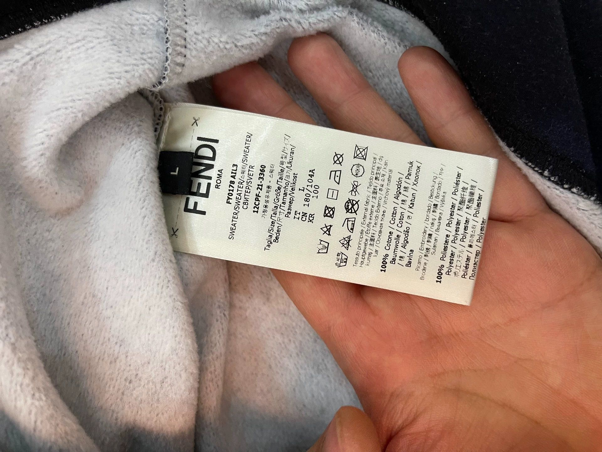 Fendi Fendi Ombre & Full Logo L Sweatshirt New Authentic Size US L / EU 52-54 / 3 - 4 Thumbnail