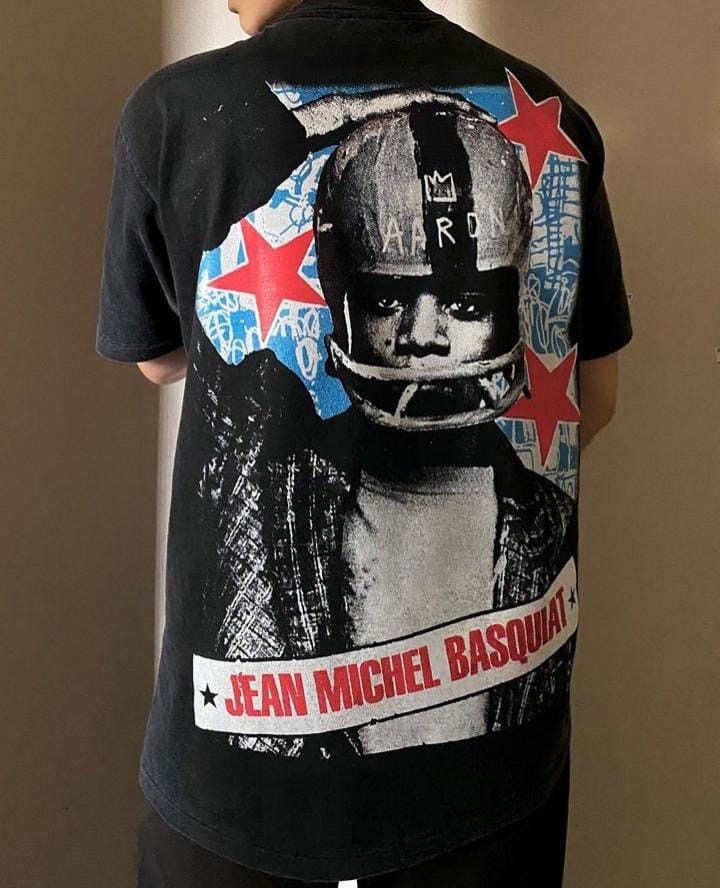American Edition Super rare item Jean Michel Basquiat The thinker XXL Size US XXL / EU 58 / 5 - 5 Thumbnail
