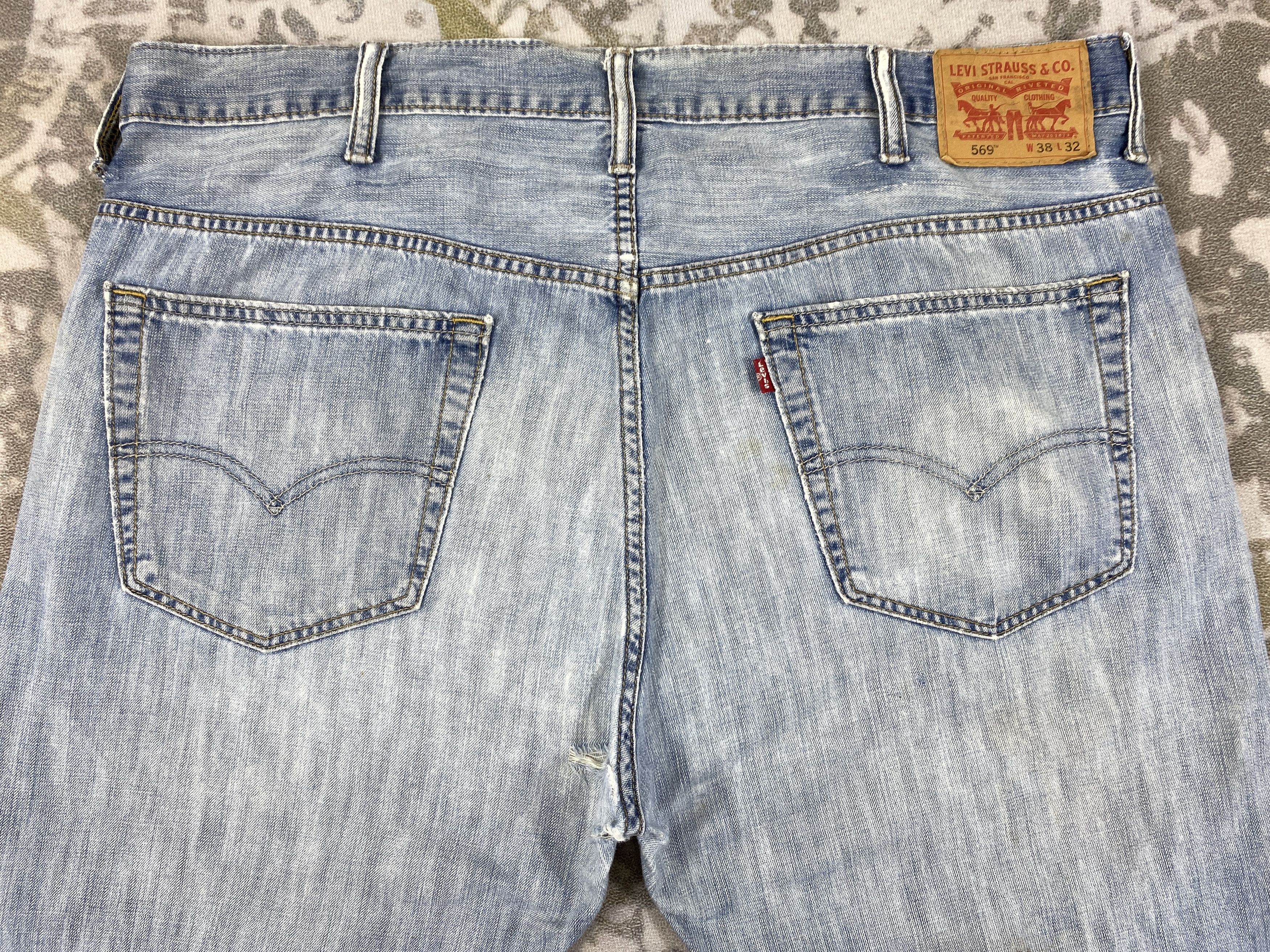 Levi's Light Wash Vintage Levi's 569 Denim 42x31.5 -JN491 Size US 40 / EU 56 - 4 Thumbnail