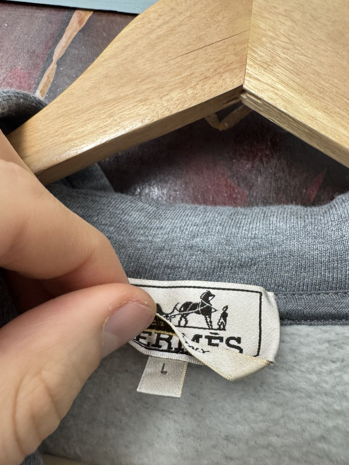 Hermes Hermes Leather Horse Patch Hoodie Rare High End Luxury Size US L / EU 52-54 / 3 - 4 Thumbnail