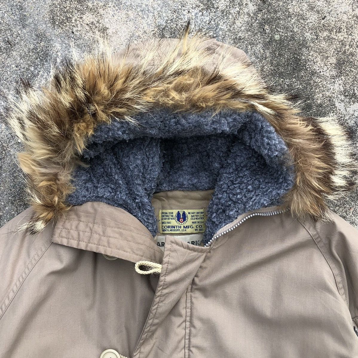 Vintage VTG Corinth MFG.Co Flyers Cold Weather N-3b Parka Fur Jacket Size US L / EU 52-54 / 3 - 11 Thumbnail
