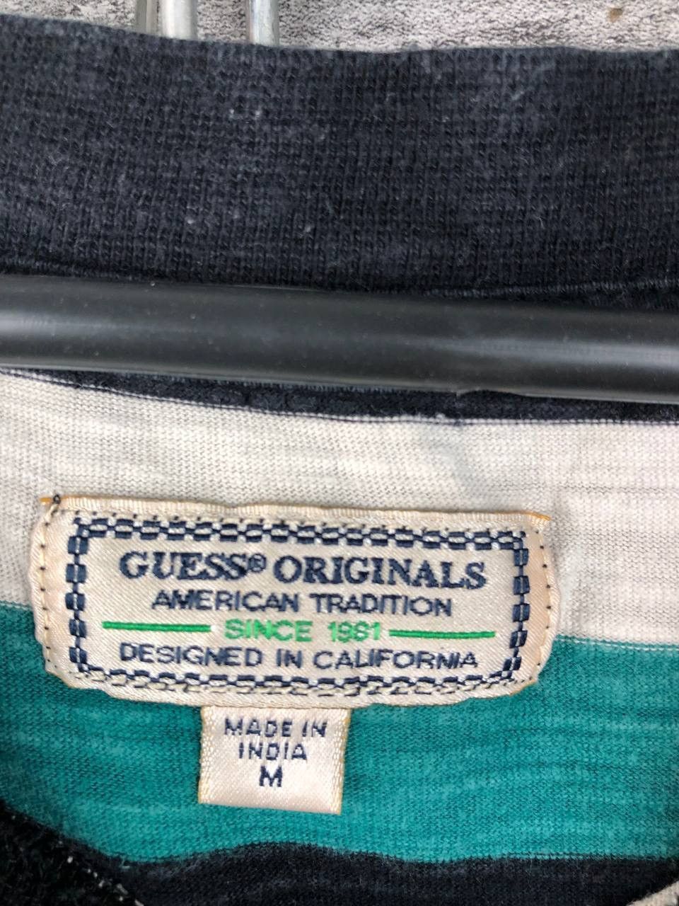 Guess Vintage Guess Los Angeles Striped Logo Embroidered t shirt Size US M / EU 48-50 / 2 - 3 Thumbnail