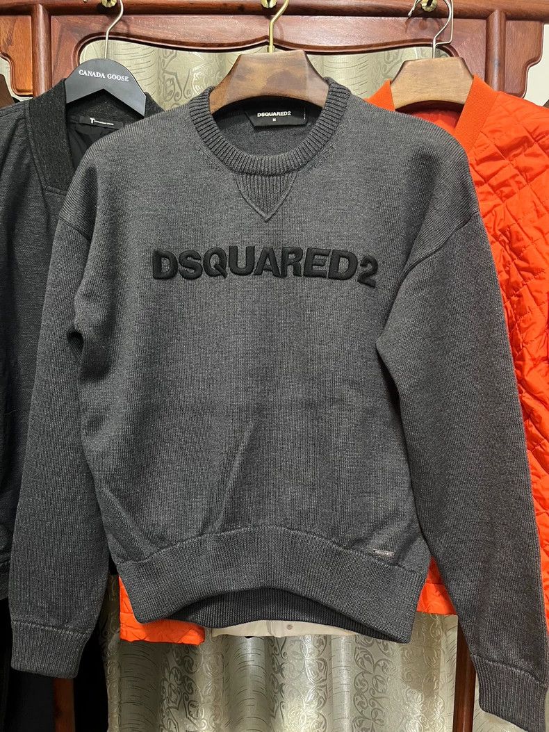 Dsquared2 Dsquared2 Gray Wool Sweater Size M Size US M / EU 48-50 / 2 - 1 Thumbnail