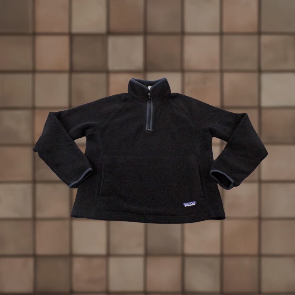 Patagonia Patagonia Jacket Women S Black Fleece 1/4 Zip Pockets Vintage Regular Size S Womens Jacket Black Fleece Patagonia 25740 Size S / US 4 / IT 40 - 1 Thumbnail