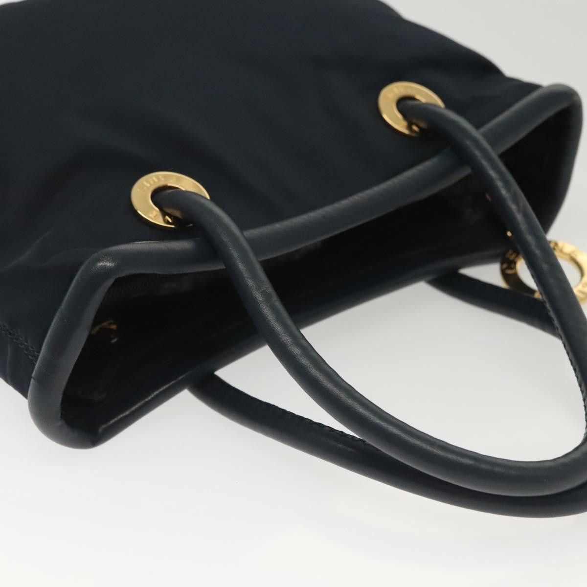 Celine CELINE Hand Bag Nylon Navy Gold Size ONE SIZE - 6 Thumbnail