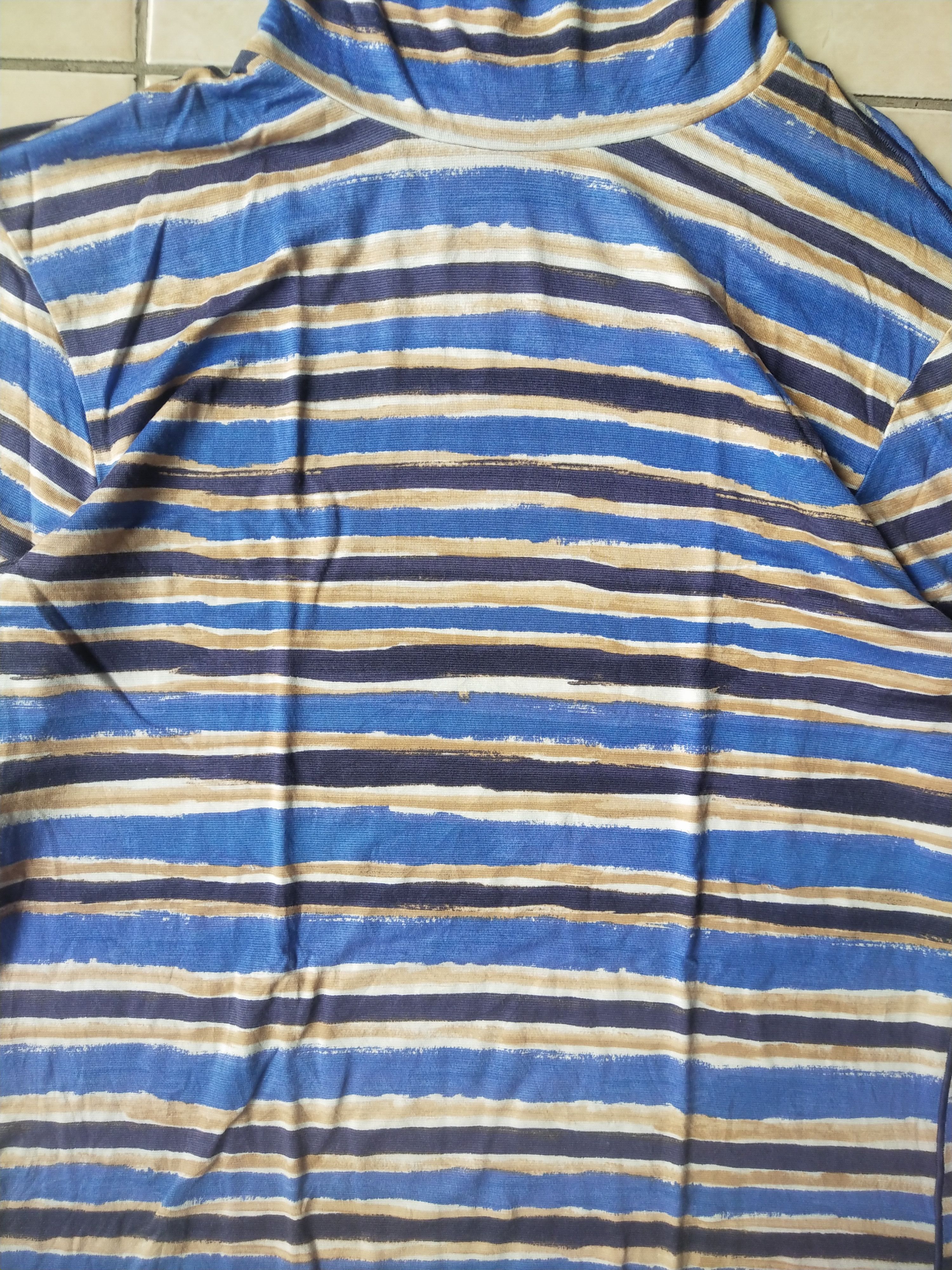 Marni Marni x Uniqlo Heattech Painted Striped Turtleneck Top Size M / US 6-8 / IT 42-44 - 2 Thumbnail