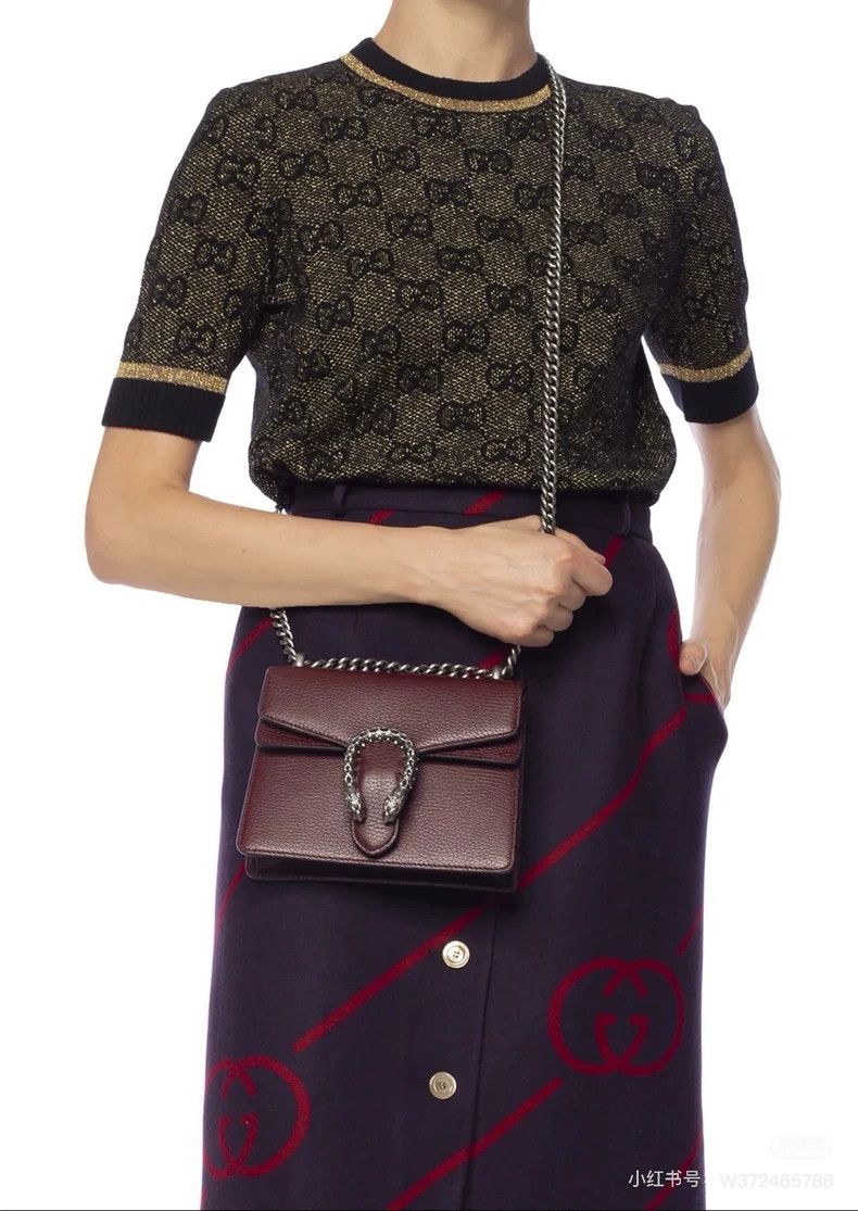 Gucci Gucci Purple wool logo skirt 2504-Nextarrow Size 25" / US 0 / IT 36 - 8 Thumbnail