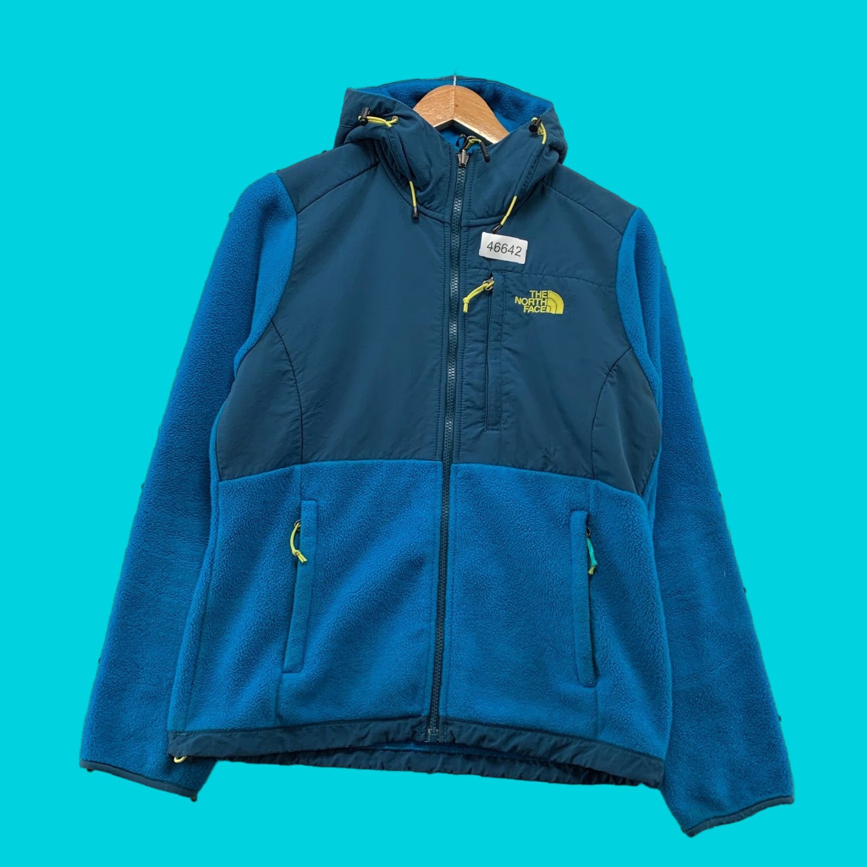 The North Face The North Face Denali Jacket Womens Small Blue Fleece Hooded Zip Polartec Size S / US 4 / IT 40 - 1 Thumbnail