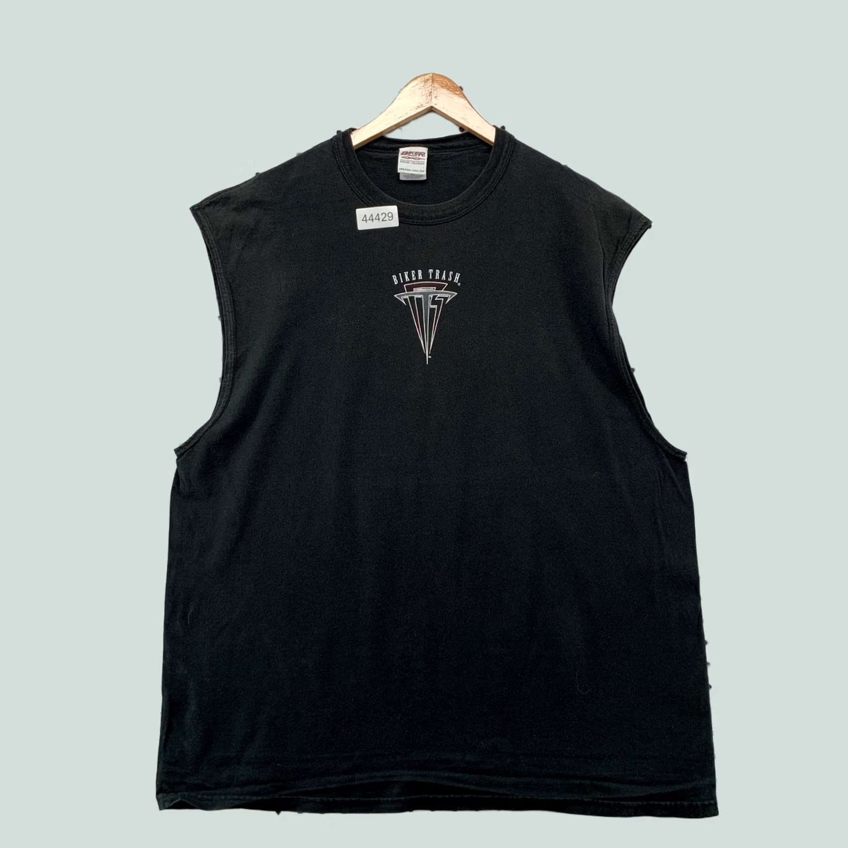 Vintage VINTAGE Biker Trash Shirt Mens 2XL Black Tribal Sleeveless Motorcyle 90s Size US XXL / EU 58 / 5 - 1 Thumbnail