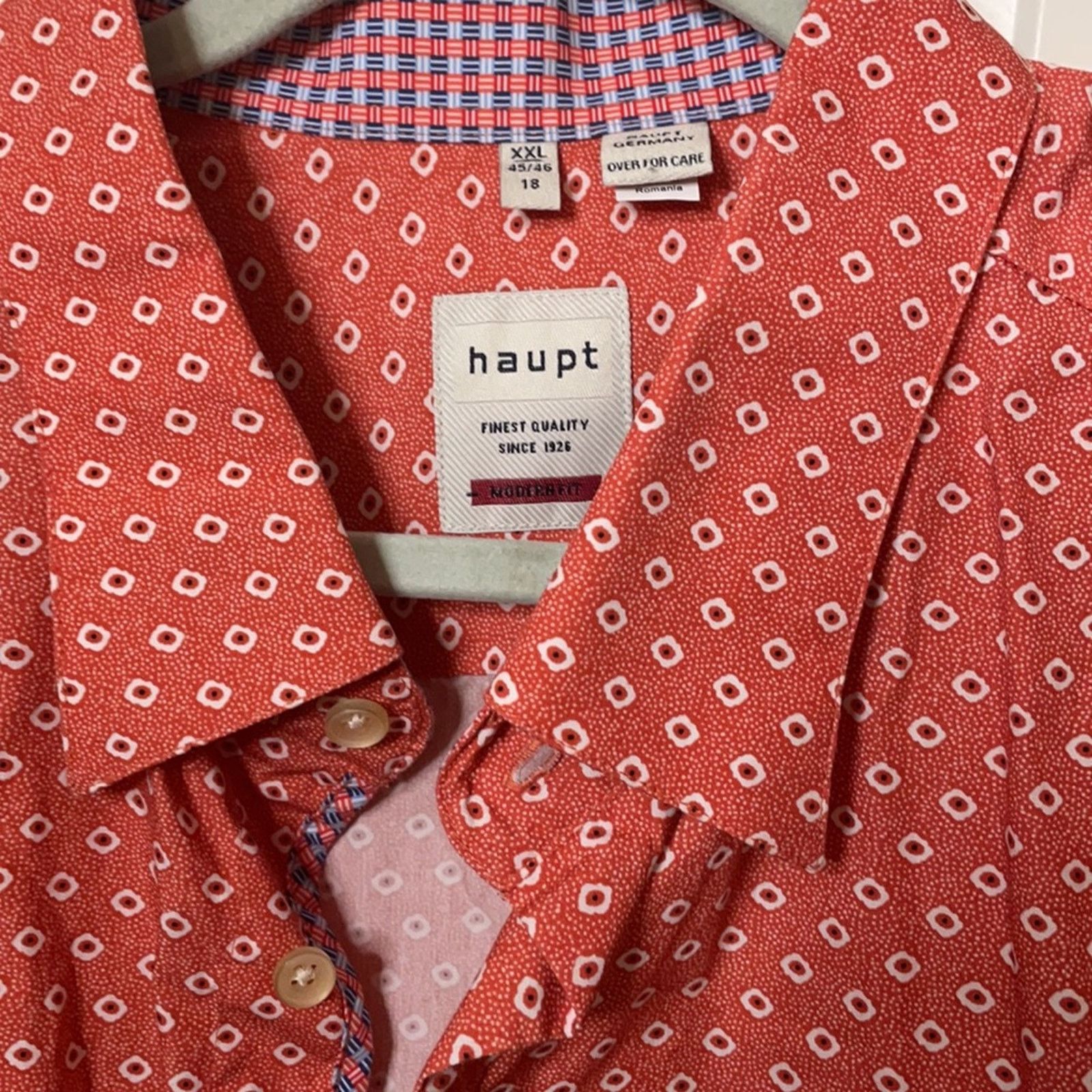 Haupt Haupt Modern fit men’s button down XXL 45/46 18 Size US XXL / EU 58 / 5 - 4 Thumbnail