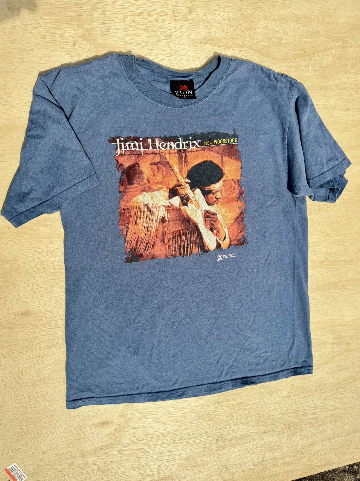 Band Tees × Rap Tees × Zion Rootswear 1999 Jimi Hendrix Live At Woodstock Zion Vintage Rap T-Shirt Size US L / EU 52-54 / 3 - 2 Thumbnail