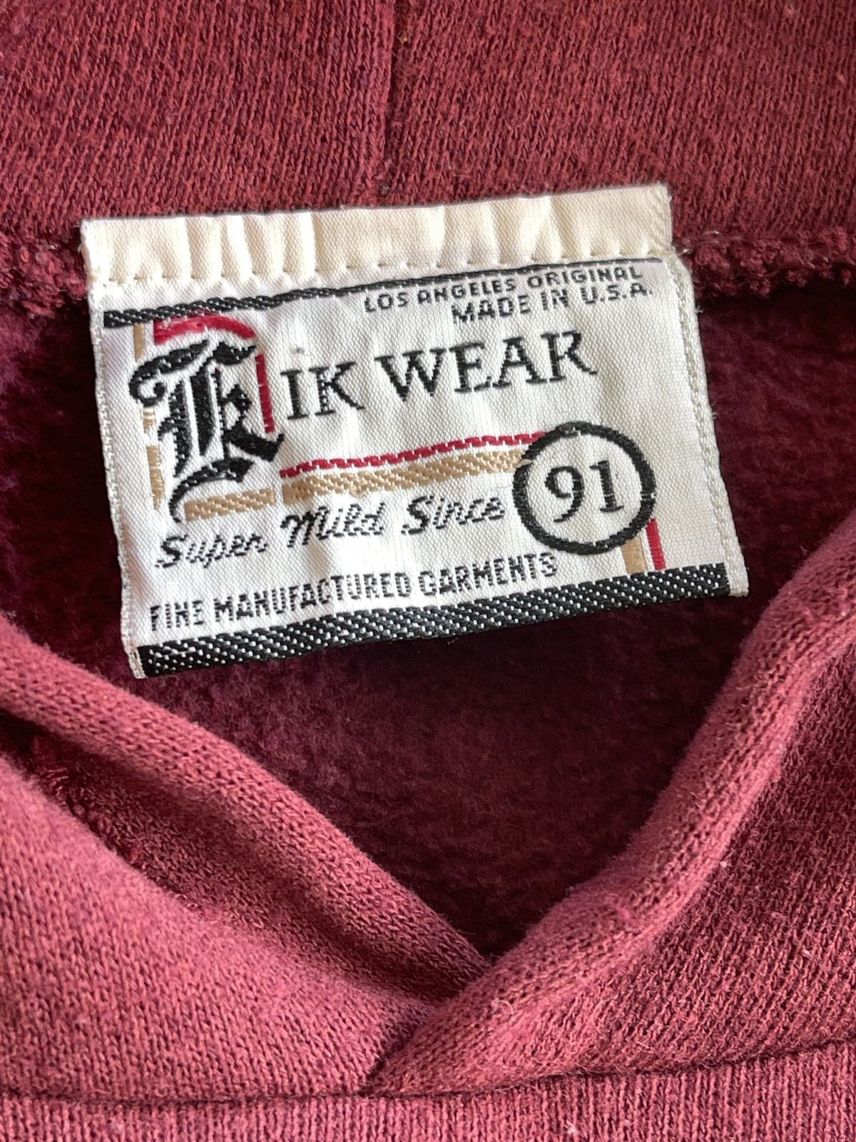 Vintage Vintage 90s Kik-Wear Skates Sweatshirt Hoodies Size US XL / EU 56 / 4 - 6 Thumbnail