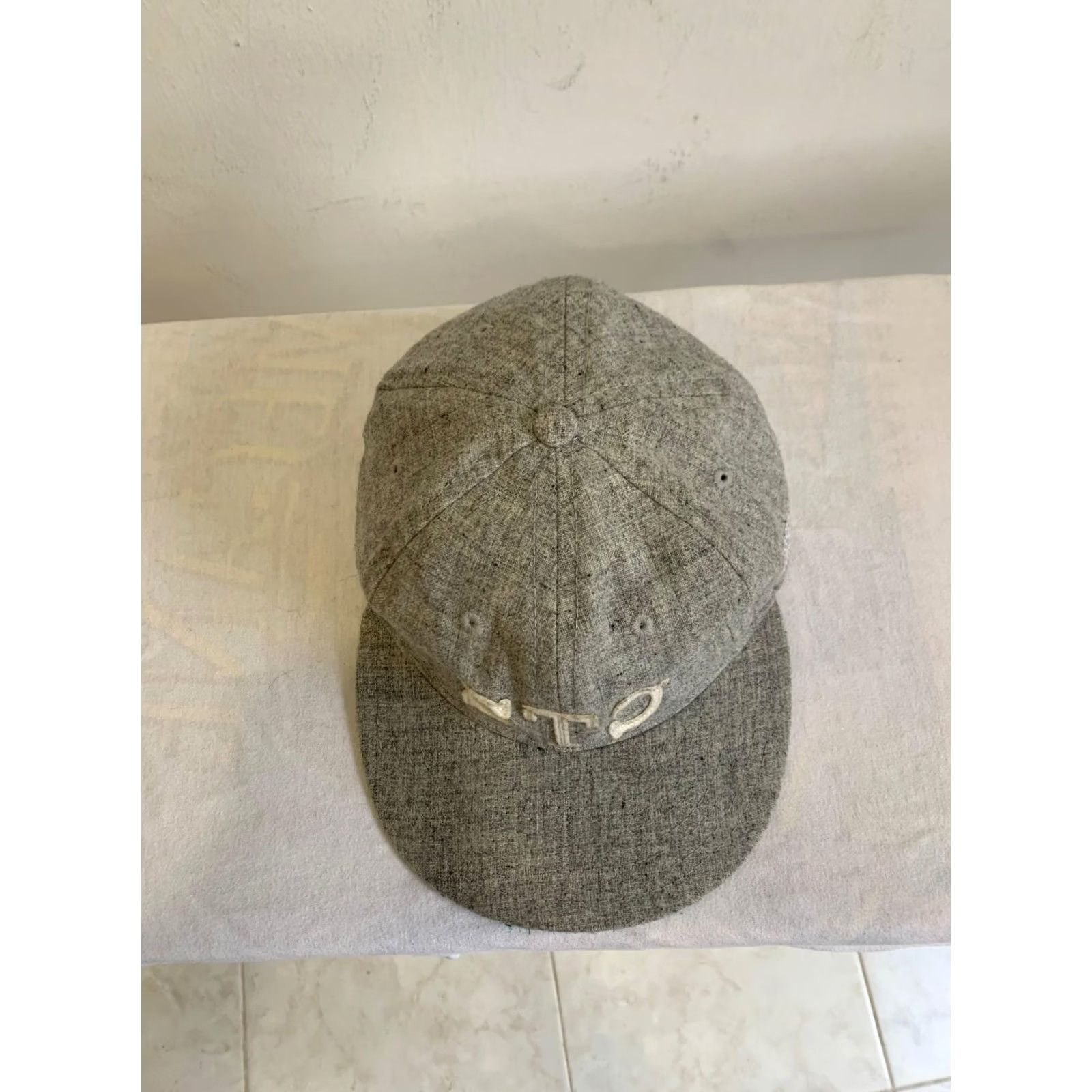 Ebbets Field Flannels Ebbets Field Flannels STS Grey Wool Vintage Authentic Baseball Cap Baseball Cap Mens One Size Gray USA Wool Flannel Size ONE SIZE - 6 Thumbnail
