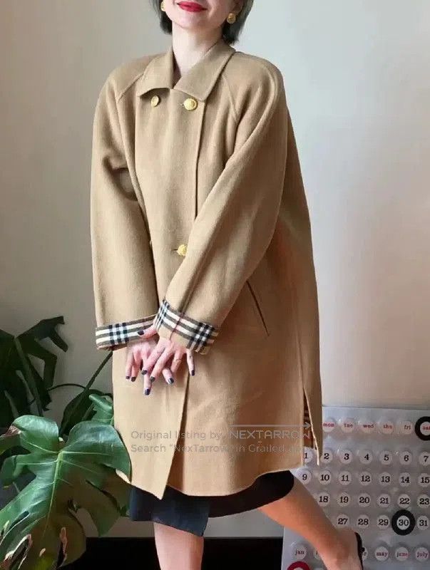 Burberry Burberry Khaki Wool Women's Coat Size M. Size M / US 6-8 / IT 42-44 - 9 Thumbnail