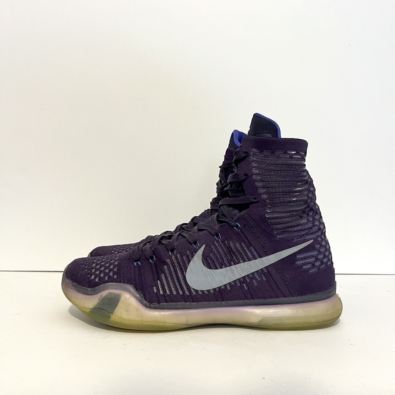 Nike 2014 Nike Kobe 10 X Elite High Team Pack Purple Ink Sz 10 Size US 10 / EU 43 - 1 Thumbnail