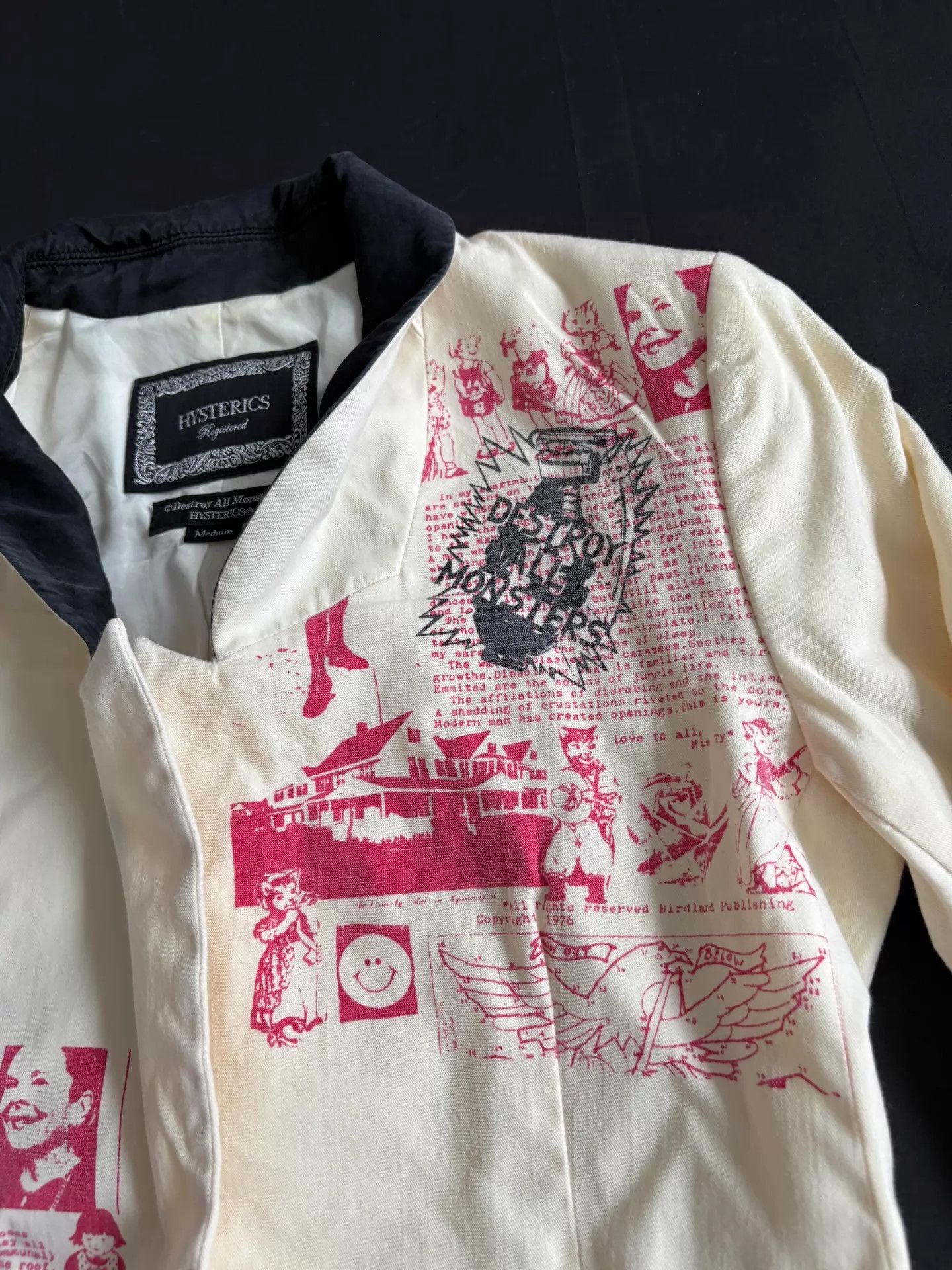 Hysteric Glamour Hysteric Glamour Vintage Asym Blazer w/SP Comic Print Size US M / EU 48-50 / 2 - 4 Thumbnail