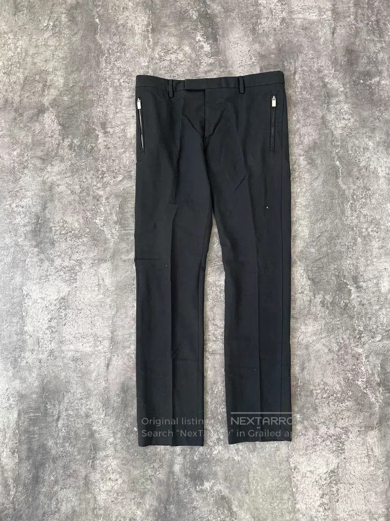 Saint Laurent Paris Saint Laurent Paris Double zipper pocket woolen dress pant Size US 34 / EU 50 - 1 Thumbnail