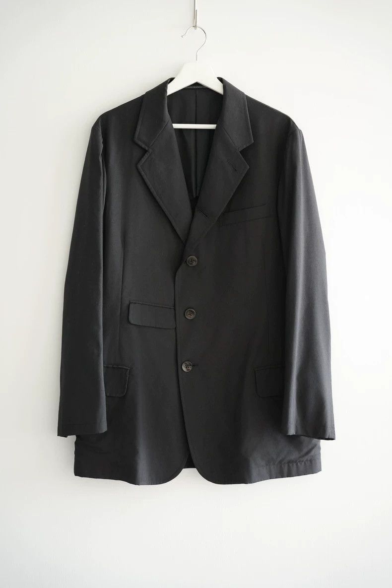 Yohji Yamamoto Yohji Yamamoto Yohji Yamamoto Black Multi-Pocket Suit Blaz Size US S / EU 44-46 / 1 - 1 Thumbnail