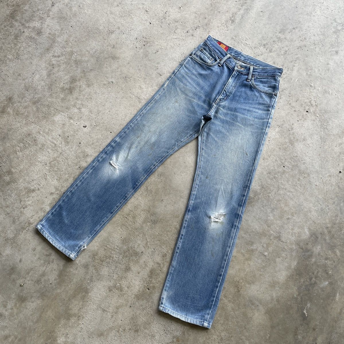 Edwin 90s Edwin Vintage Distressed Faded Jeans Denim Pants W28 Size US 28 / EU 44 - 2 Thumbnail