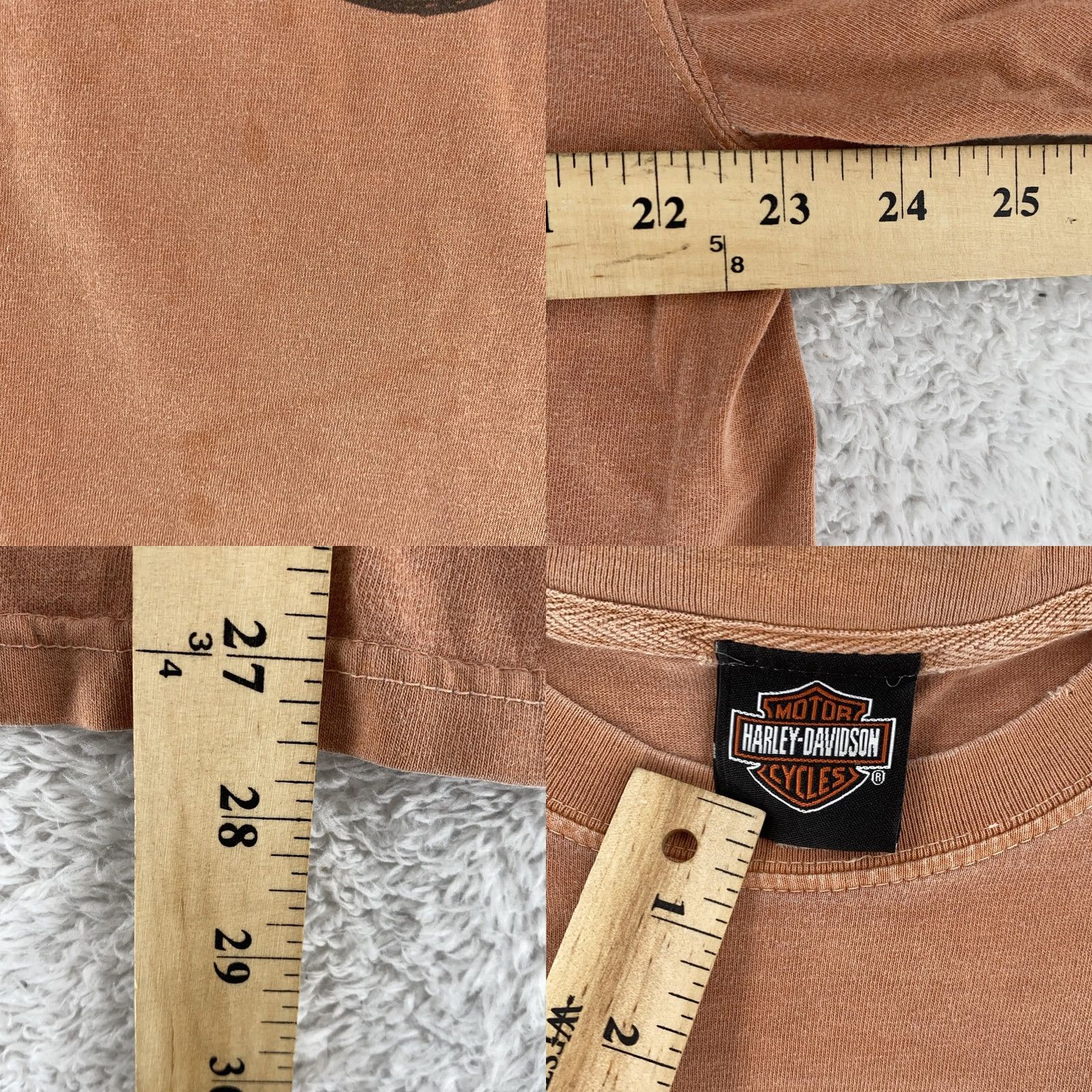 Harley Davidson Harley-Davidson T-Shirt Mens L Brown Short Sleeve Crew Neck Graphic Print Raleigh NC Motorcycle Vintage Biker 90s Size US L / EU 52-54 / 3 - 8 Thumbnail