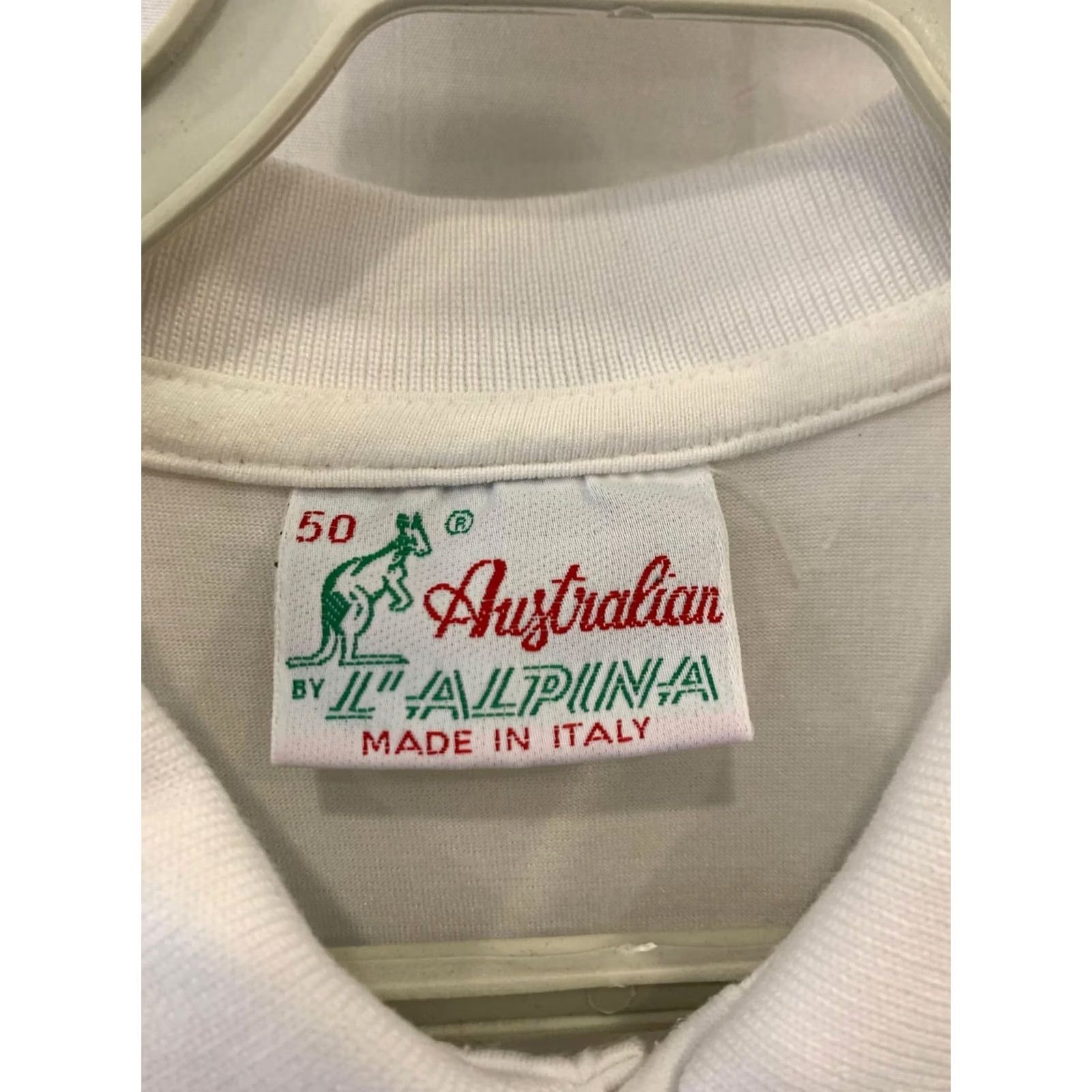 Vintage VINTAGE Australian by L’Alpina Polo Shirt Men L White 90s Abstract Graphic Size US L / EU 52-54 / 3 - 2 Thumbnail