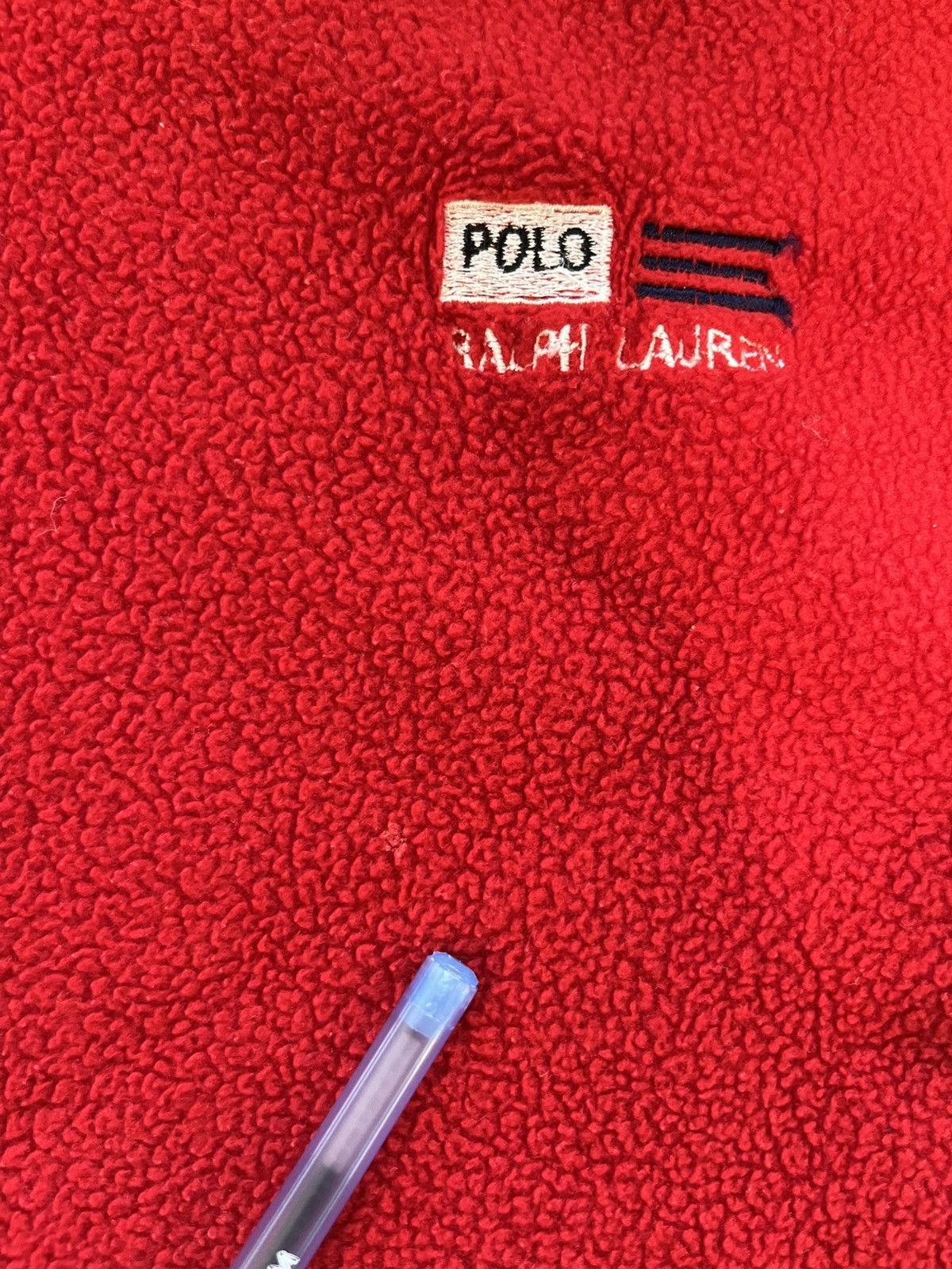 Polo Ralph Lauren × Vintage Polo Ralph Lauren zip up fleece vintage 90s Size US L / EU 52-54 / 3 - 4 Thumbnail