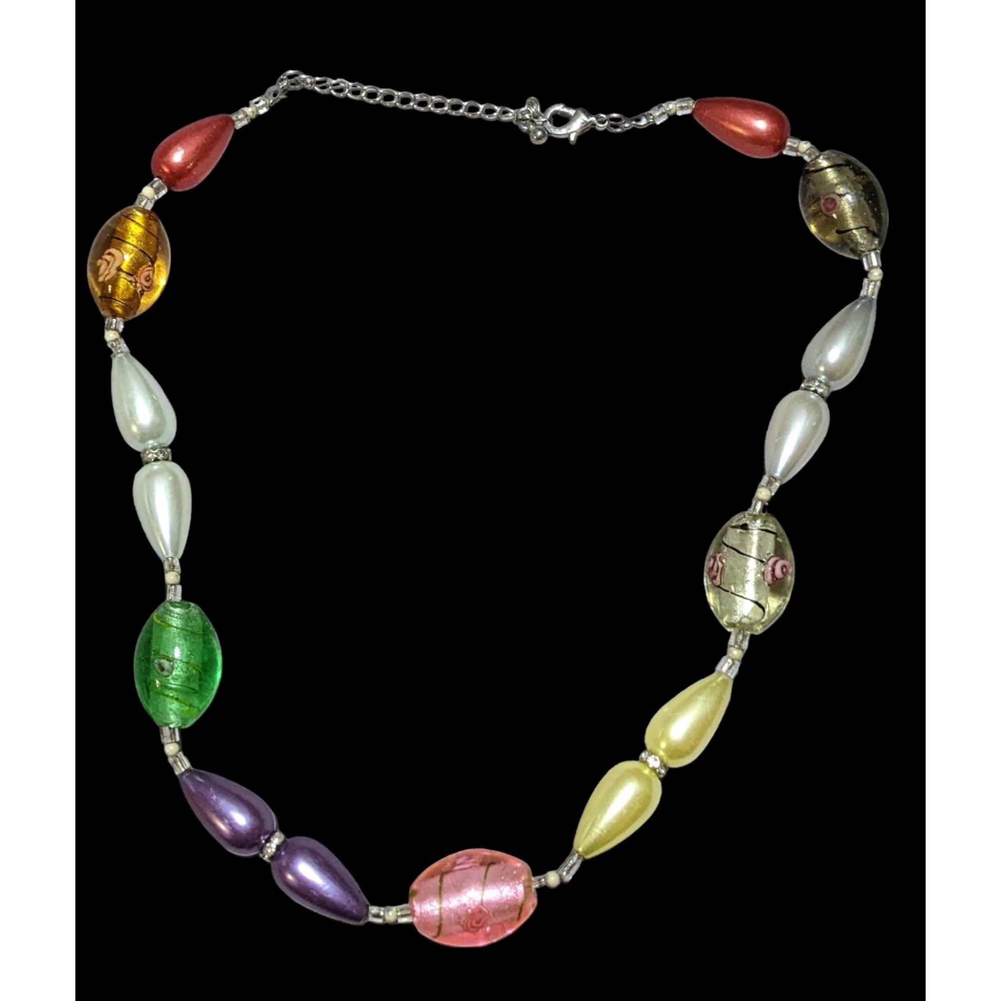 Other Metallic Glass Rainbow Rainbow Necklace Size ONE SIZE - 1 Thumbnail