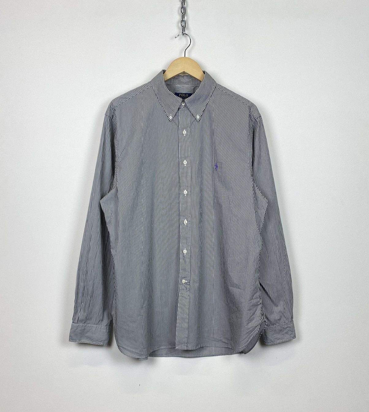 Polo Ralph Lauren Polo Ralph Lauren Striped Dress Formal Shirt Size 17 Size US XXL / EU 58 / 5 - 1 Thumbnail