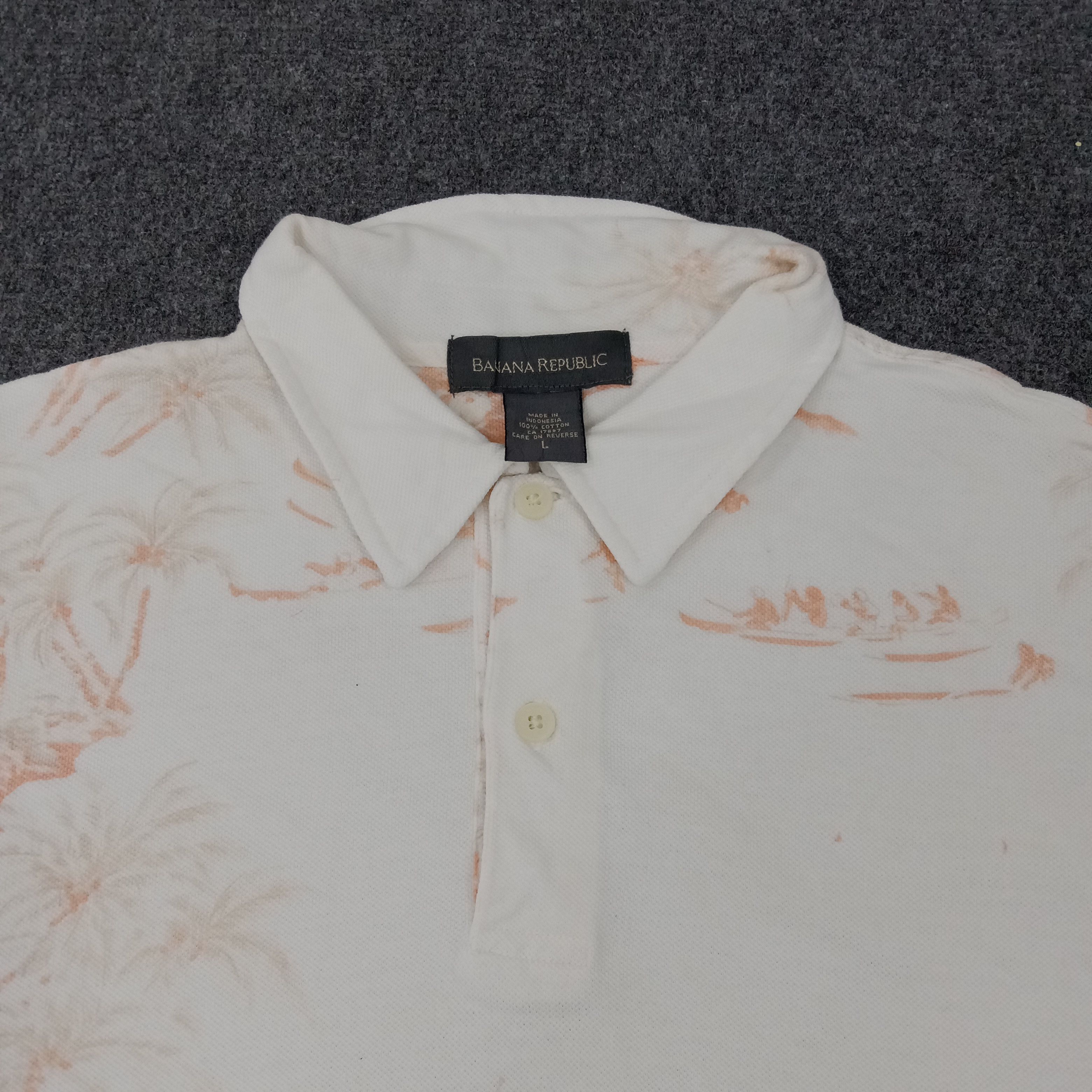 Banana Republic × Vintage Banana Republic Surf Style Polo Shirt Size US XXL / EU 58 / 5 - 3 Thumbnail