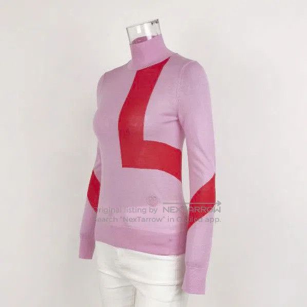 Burberry Burberry Colorful Silk Wool Blend Long Sleeve Sweater . Size US XS / EU 42 / 0 - 1 Thumbnail