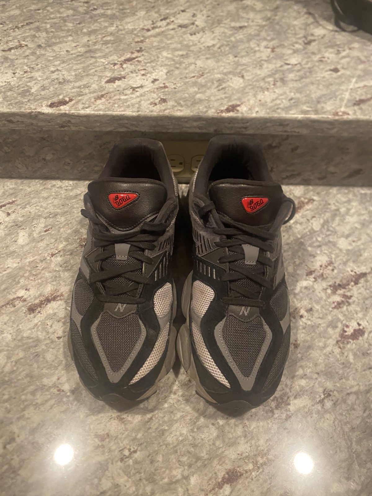 New Balance Black New Balance 9060 Catslerock Grey Size US 14 / EU 47 - 7 Thumbnail