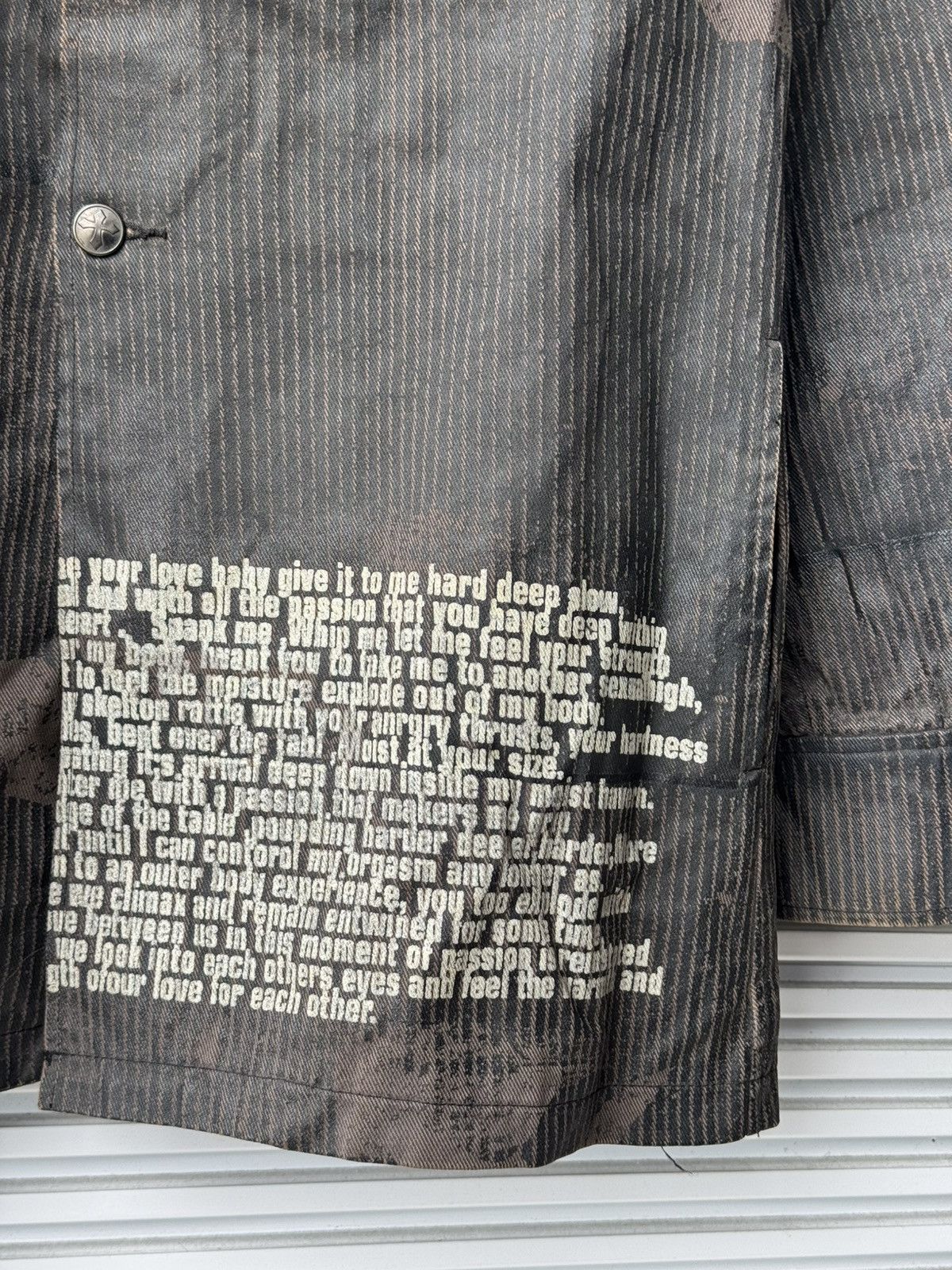 Japanese Brand Hato Anarchy Wax Punk Riot Poem Blazer Jacket Size US M / EU 48-50 / 2 - 4 Thumbnail