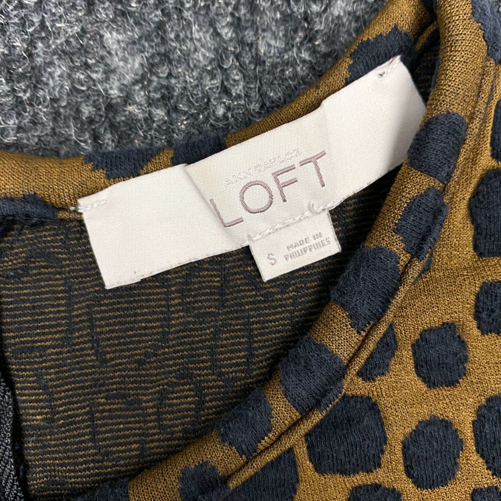 Loft LOFT Ann Taylor Leopard Print Drop Waist Mini Dress AOP Small S Womens Size S / US 4 / IT 40 - 3 Thumbnail