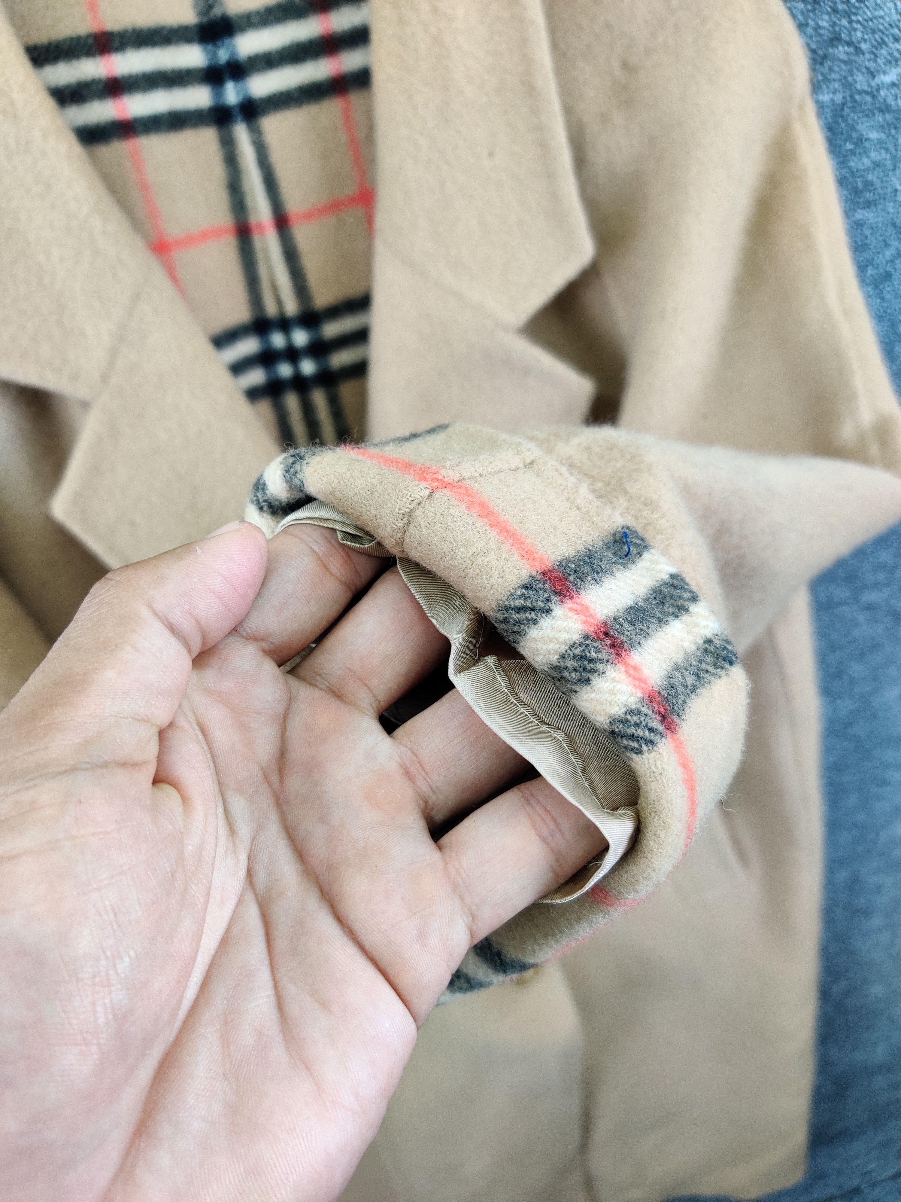 Burberry Vintage Burberry Nova Check Wool Trench Coat Size US L / EU 52-54 / 3 - 8 Thumbnail